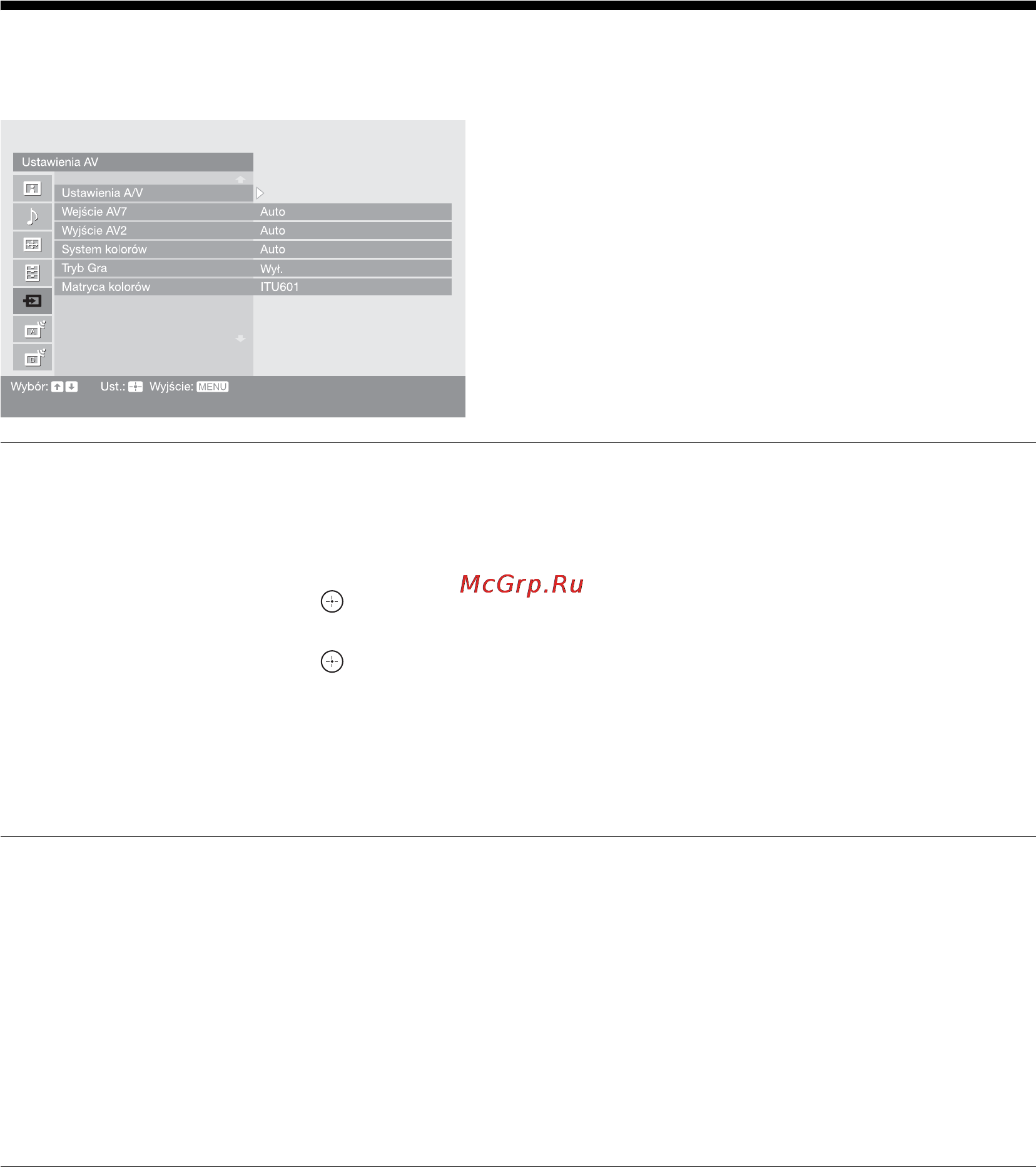 Sony KDL-46X2000 [136/160] Menu ustawień av