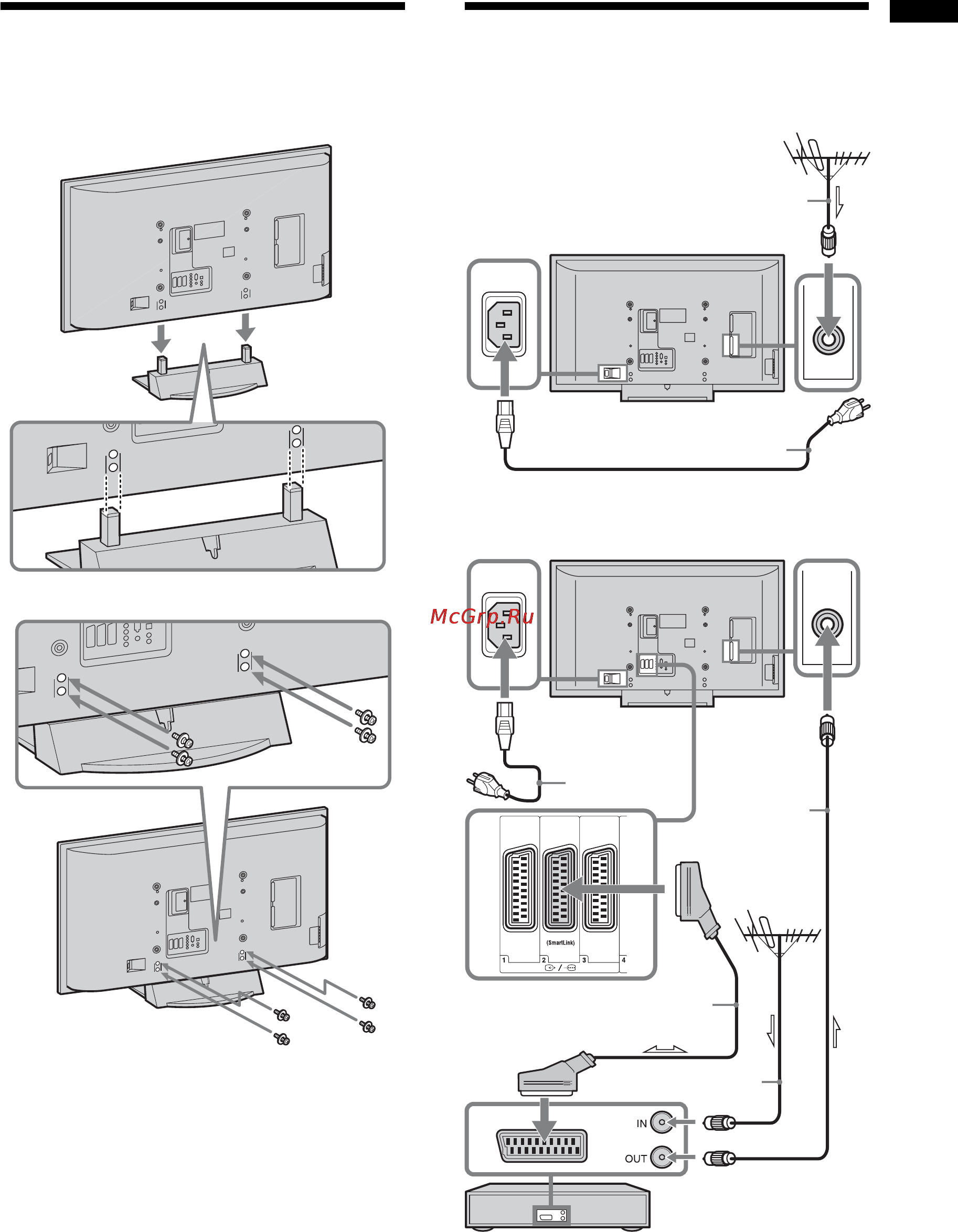 Sony KDL-52X2000 [5/160] Attaching the stand only for kdl 40x2000