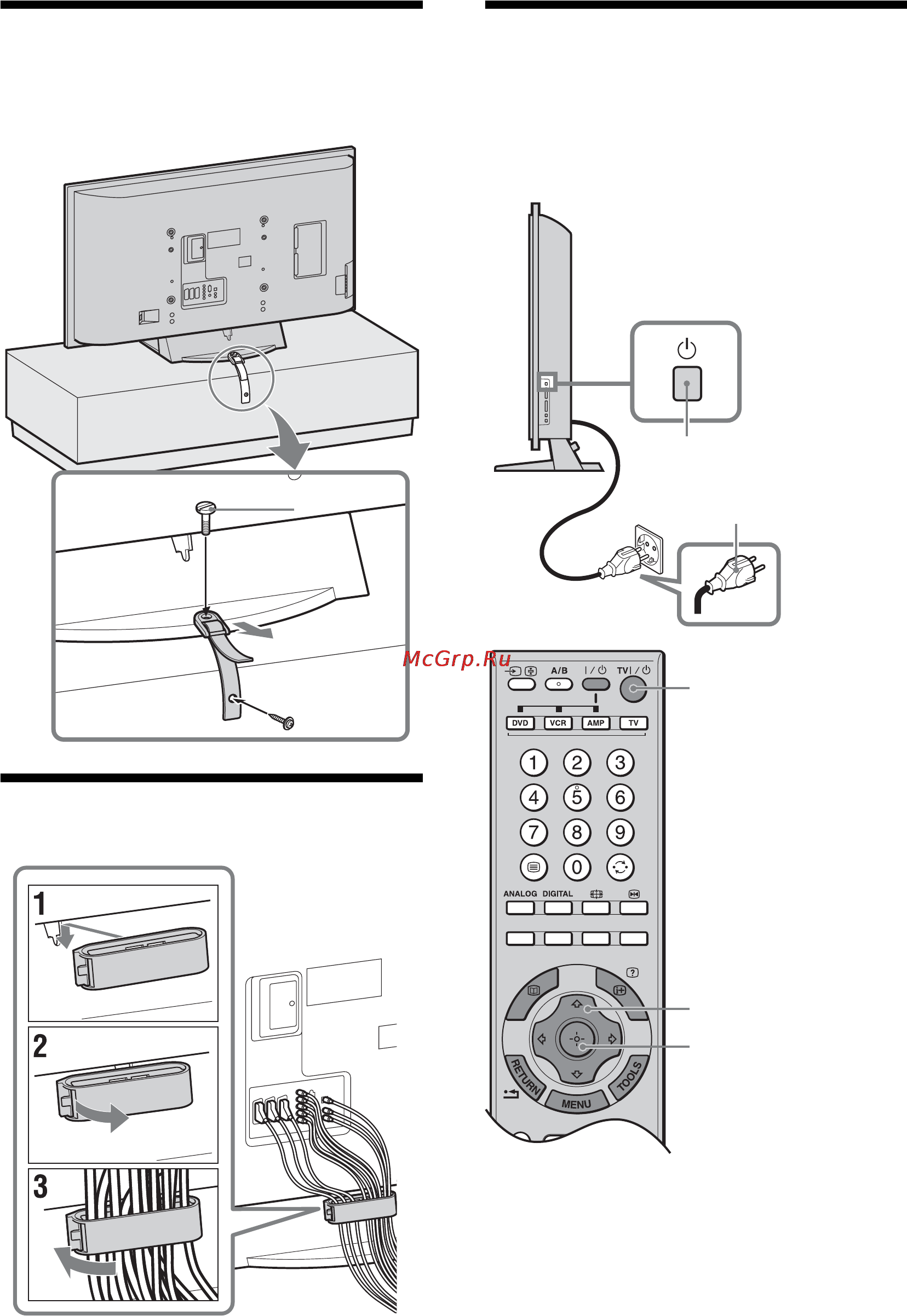 Sony KDL-52X2000 [6/160] Preventing the tv from toppling over