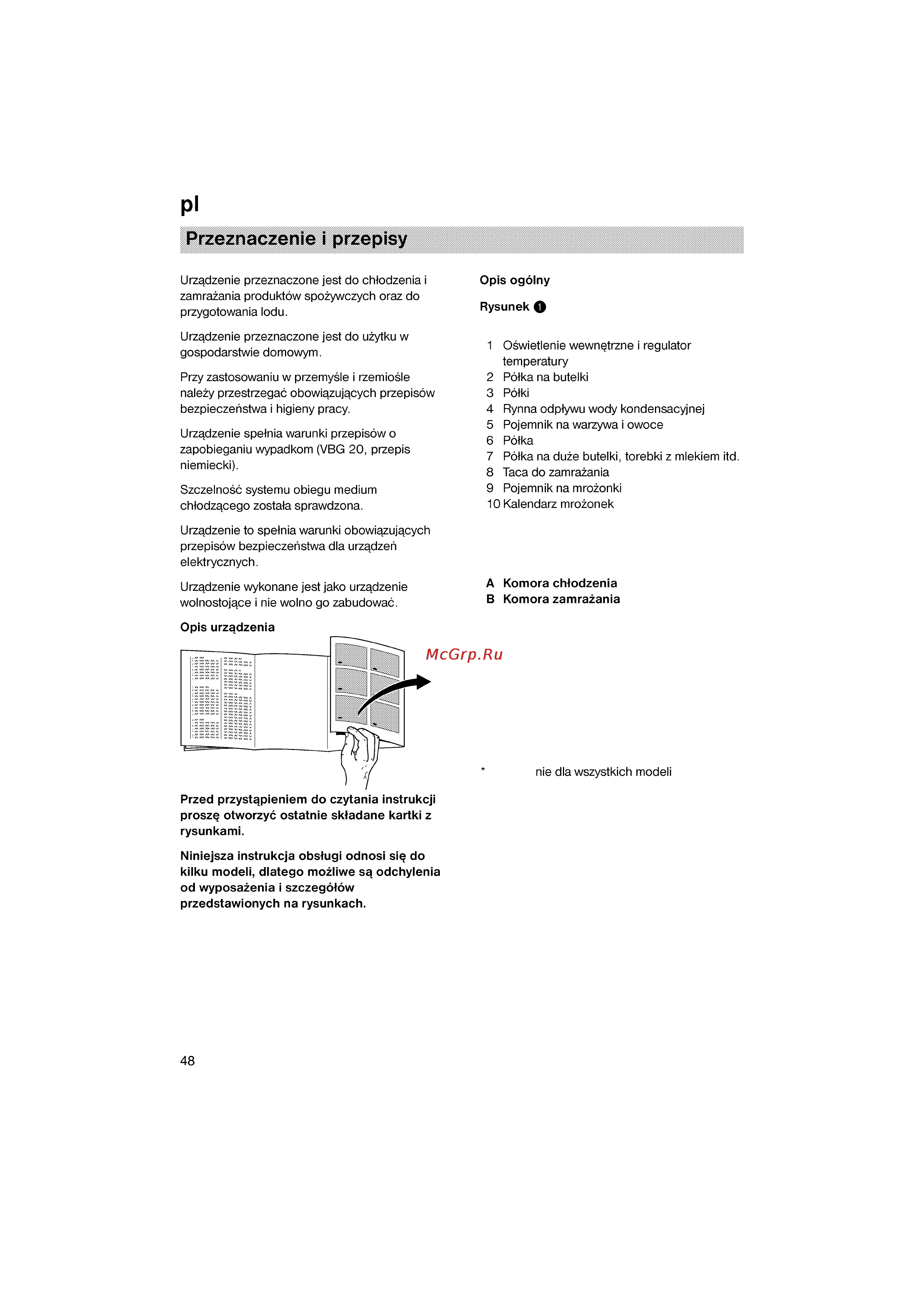 Bosch KGV39X50 [48/77] Przeznaczenie i przepisy