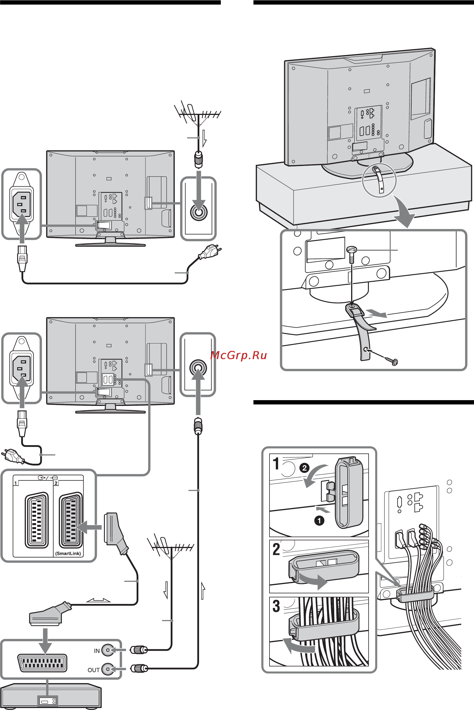 Sony KDL-46W2000 [50/236] Tilslutning af en antenne videobåndoptager