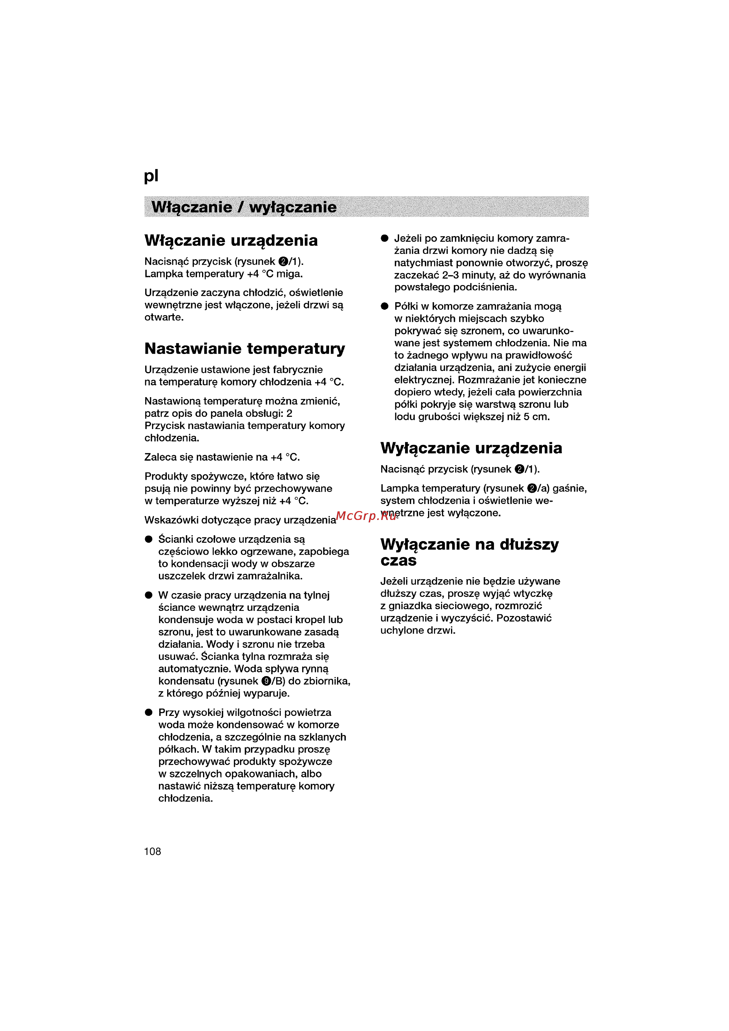 Bosch KGV36640 [108/141] Nastawianie temperatury