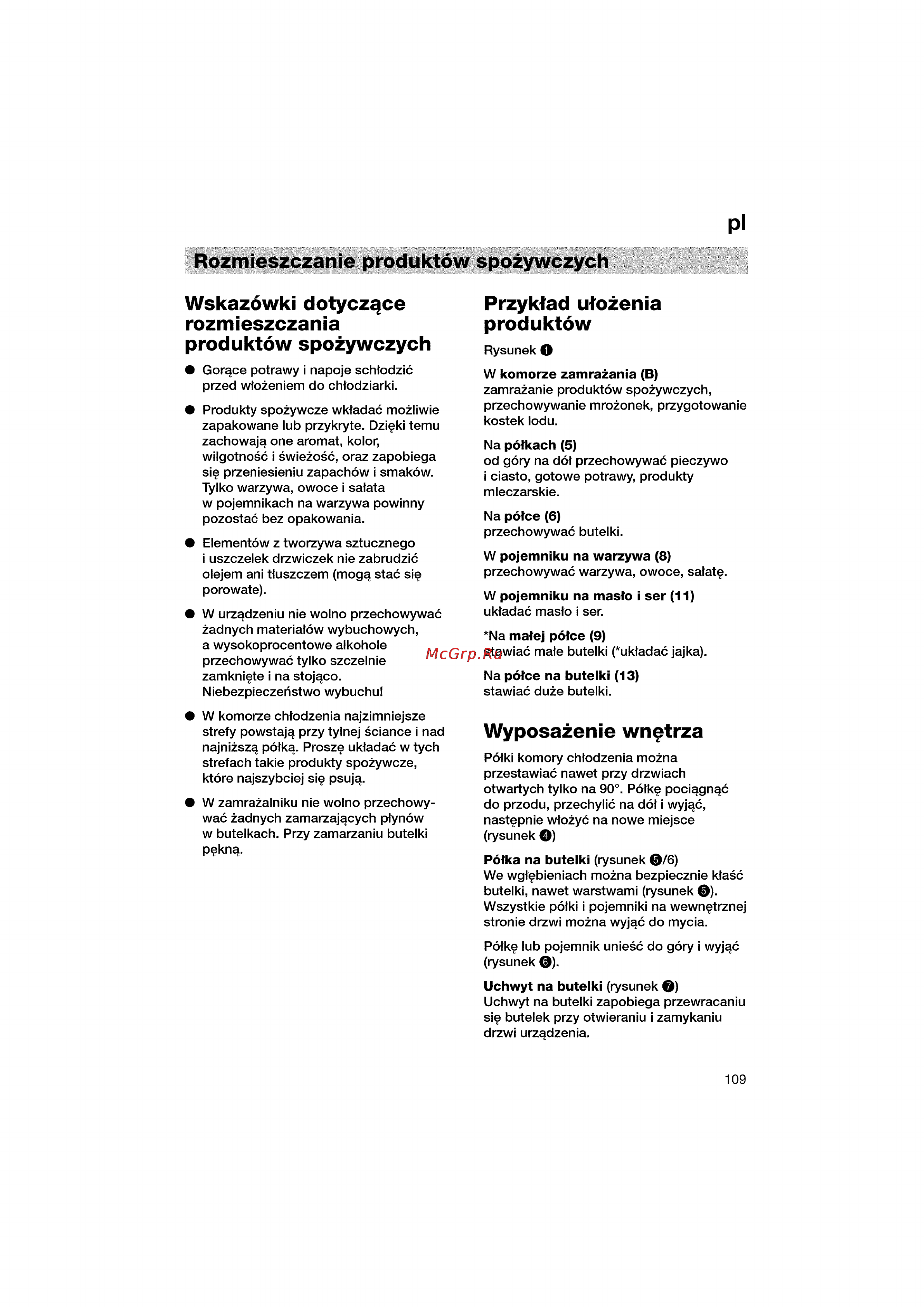 Bosch KGV36640 [109/141] Przyktad utozenia produktów