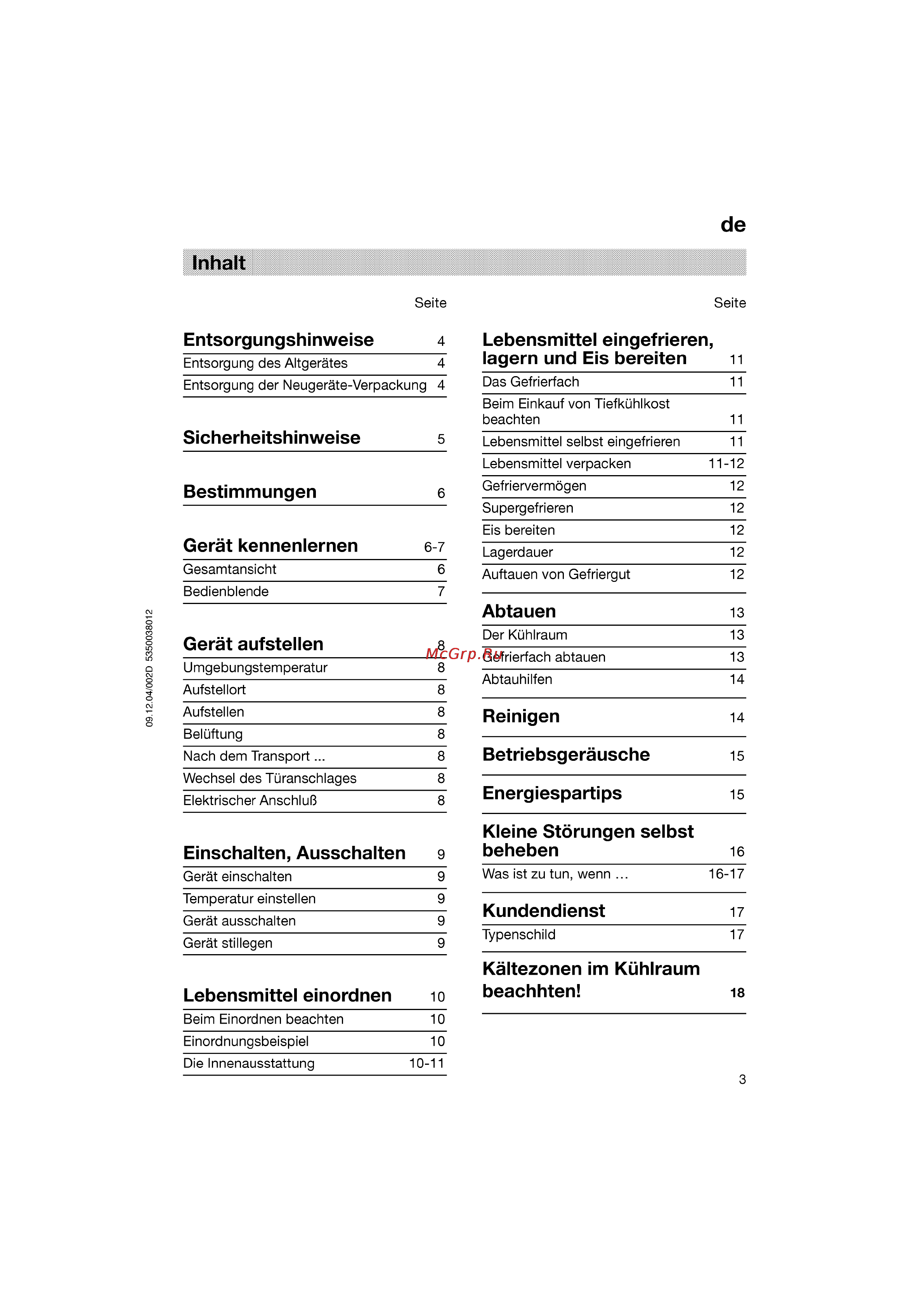Bosch KGV33610 [3/141] Abtauen