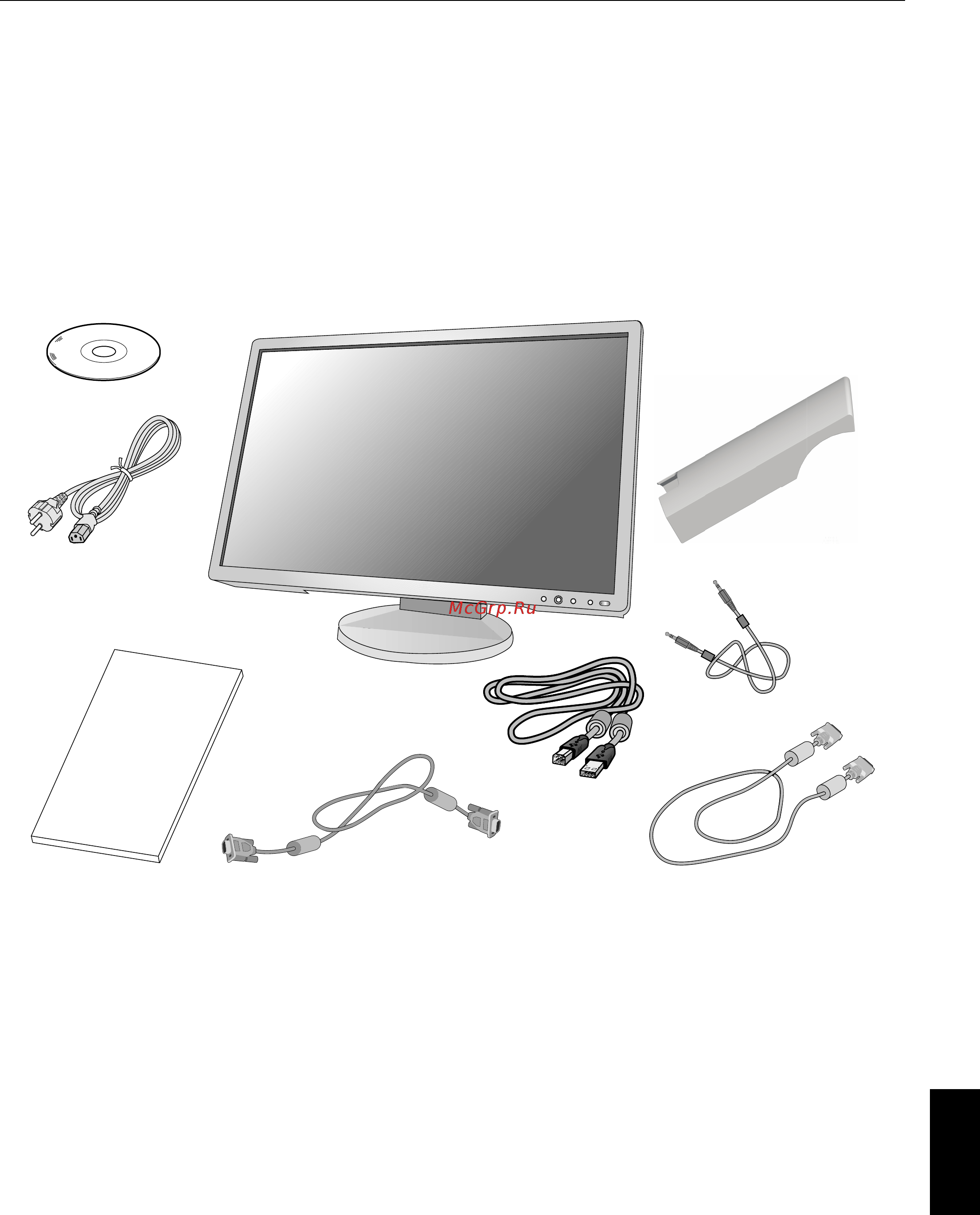 Nec EA241WM BK/BK [7/20] Русский