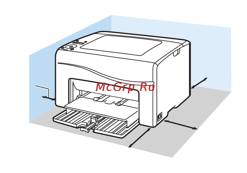 Xerox Phaser 6000 [71/84] Требования к свободному пространству