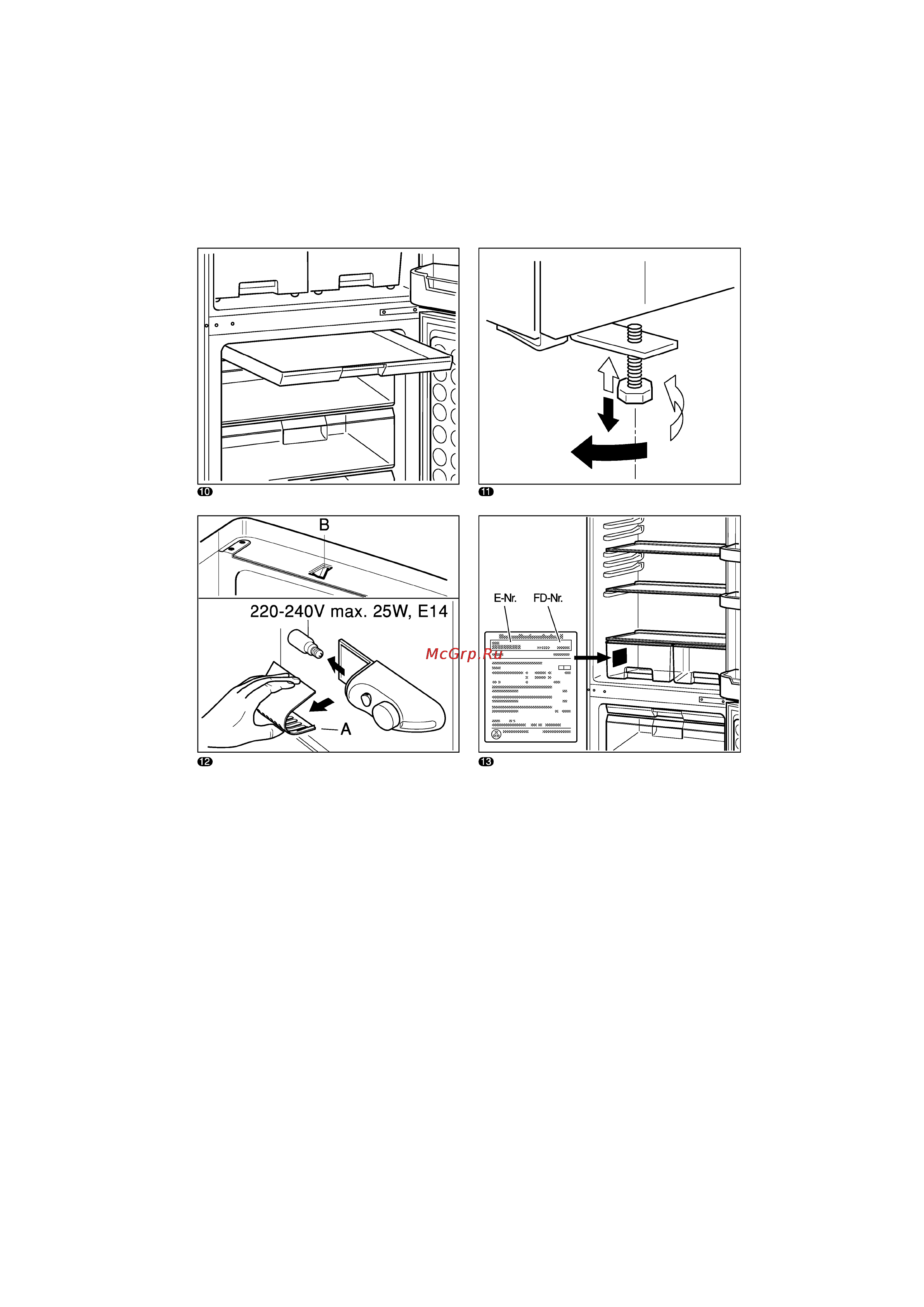 Bosch KGV36600 [119/121] 240v max 25w e14
