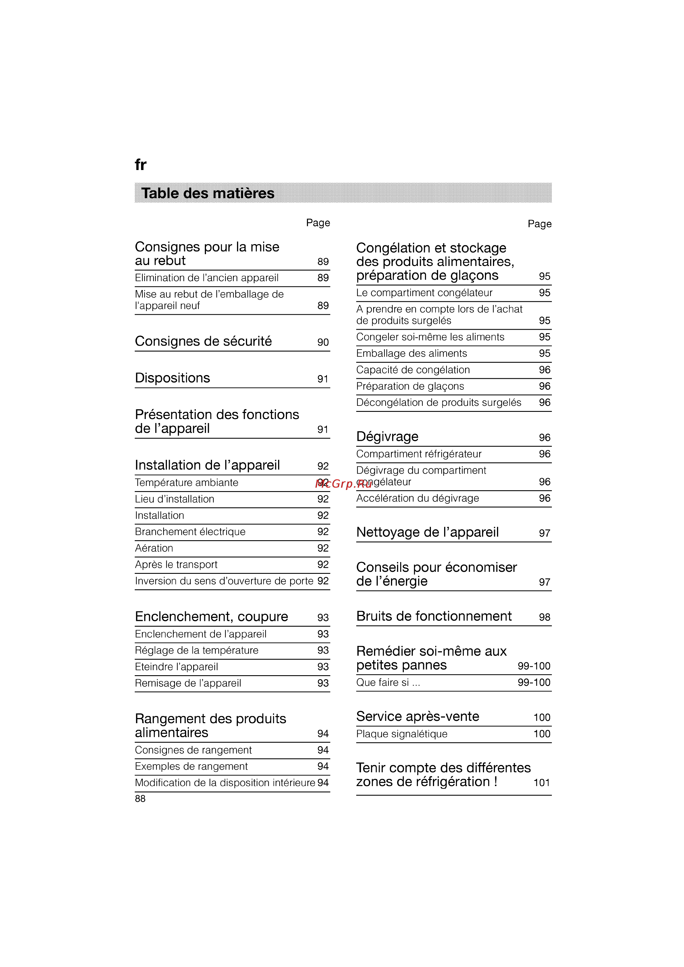 Bosch KGV33600 [88/121] Bruits de fonctionnement