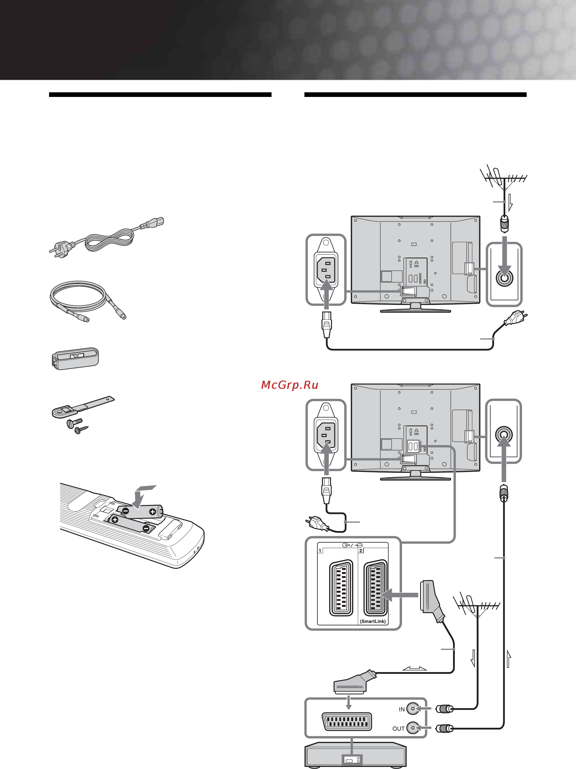 Sony KDL-40V2000 [4/217] Kontrollera tillbehören