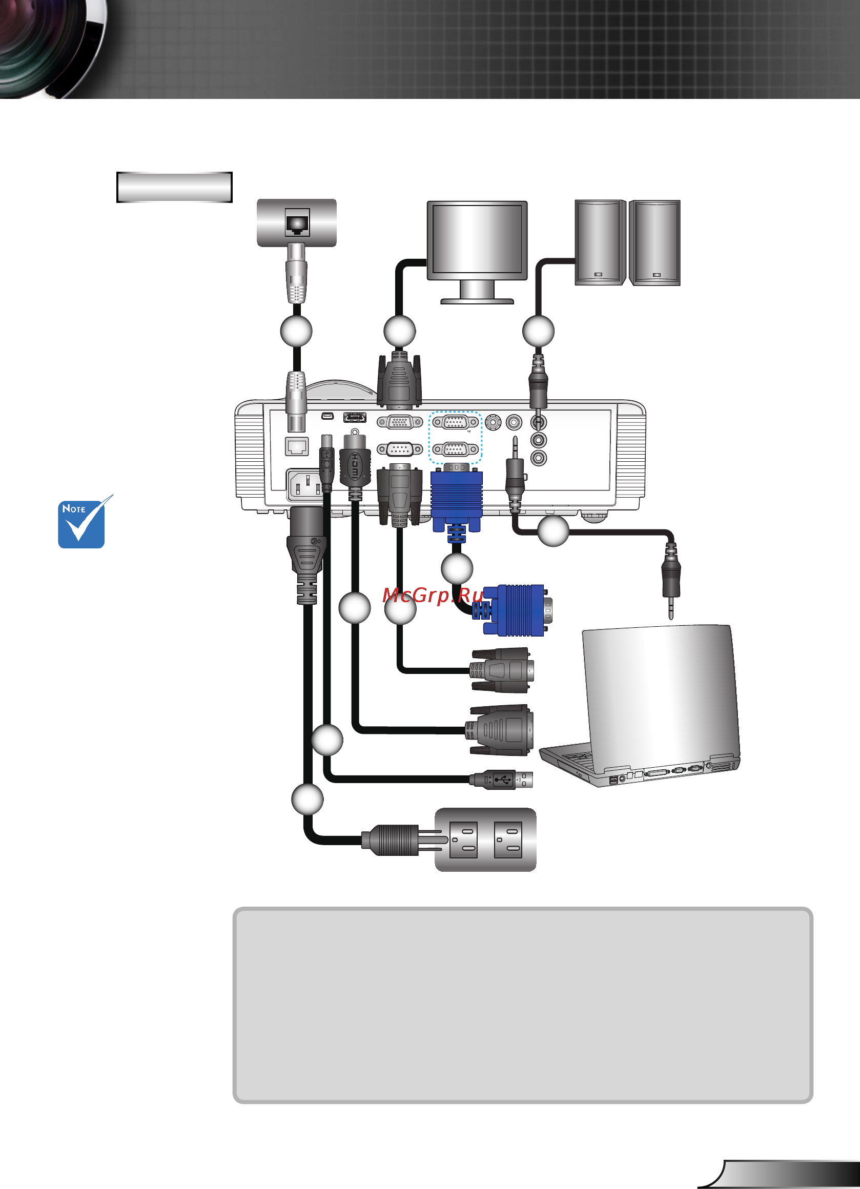 Optoma W306ST [13/73] Установка