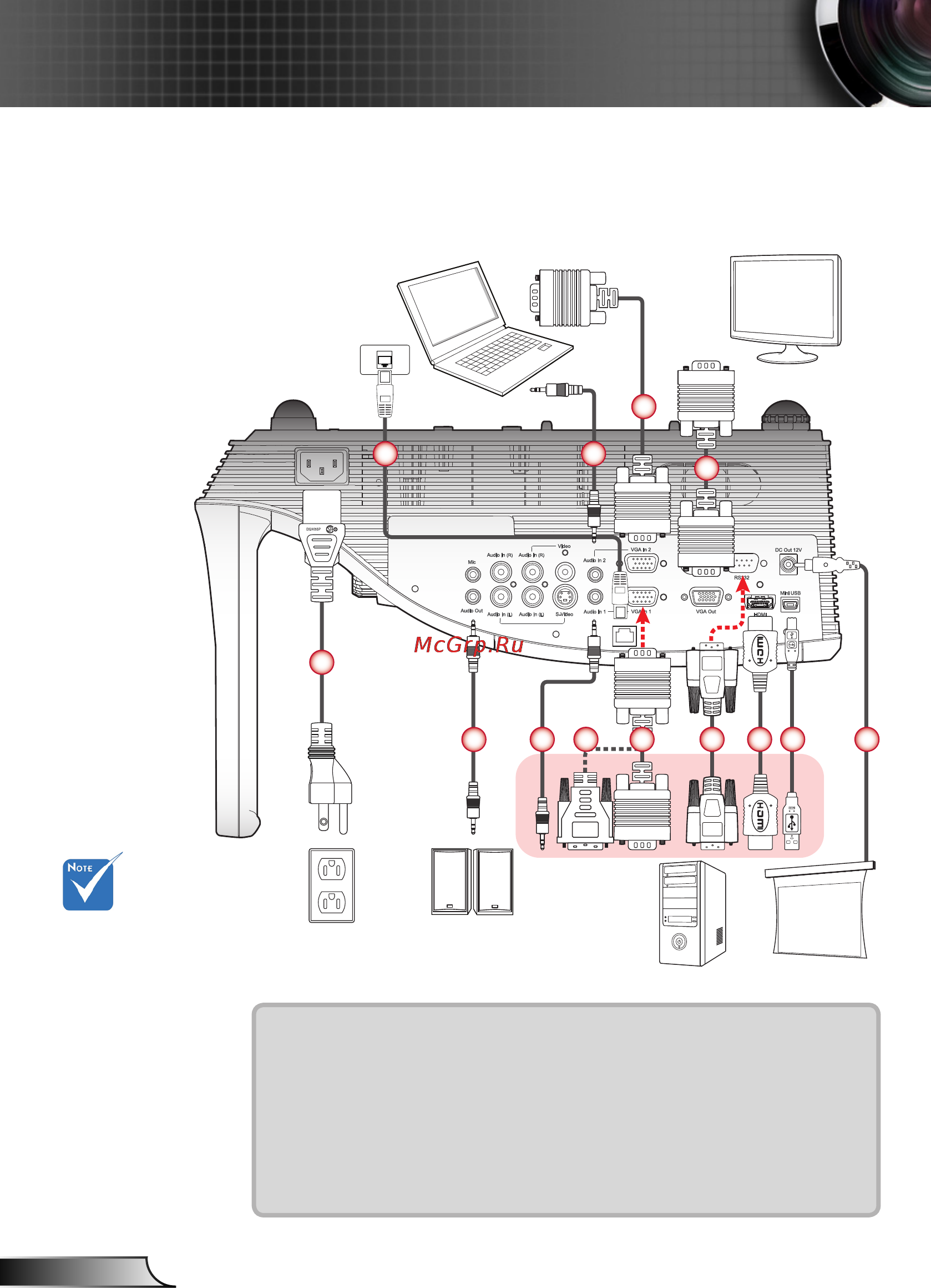 Optoma X307UST [12/61] Русский