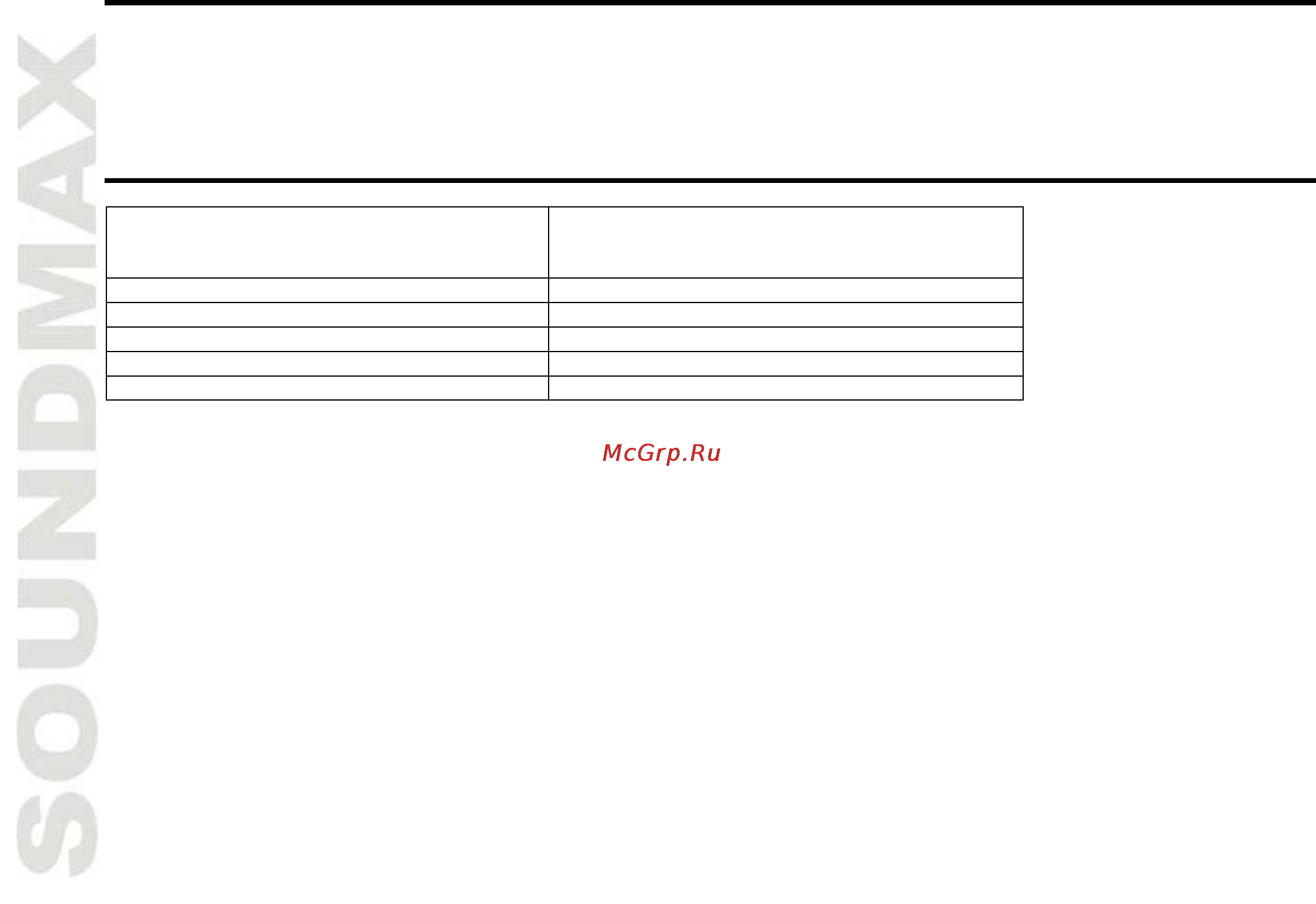 Soundmax SM-2601 [4/7] Specification