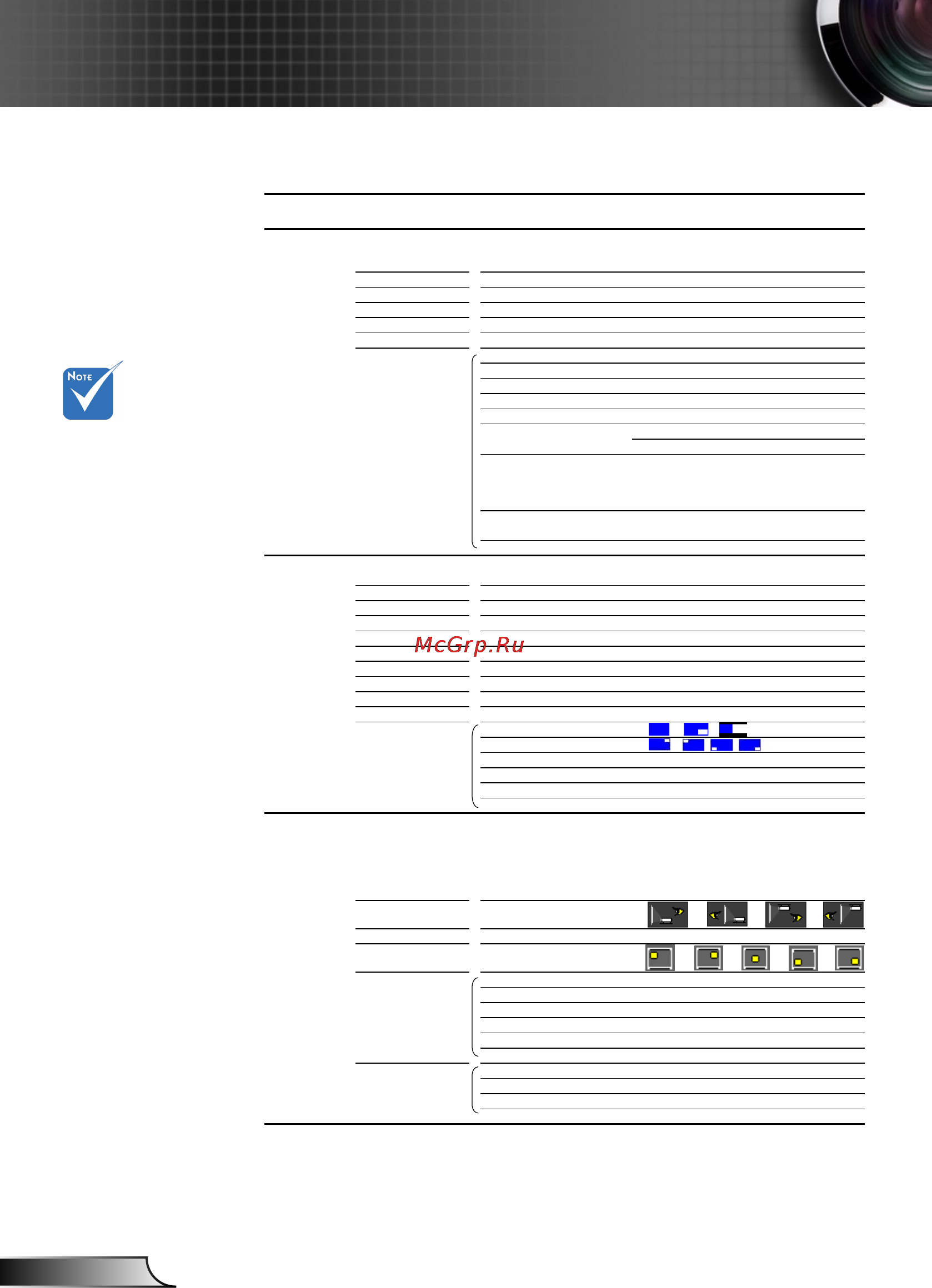 Optoma EH7500 [24/70] Дерево меню