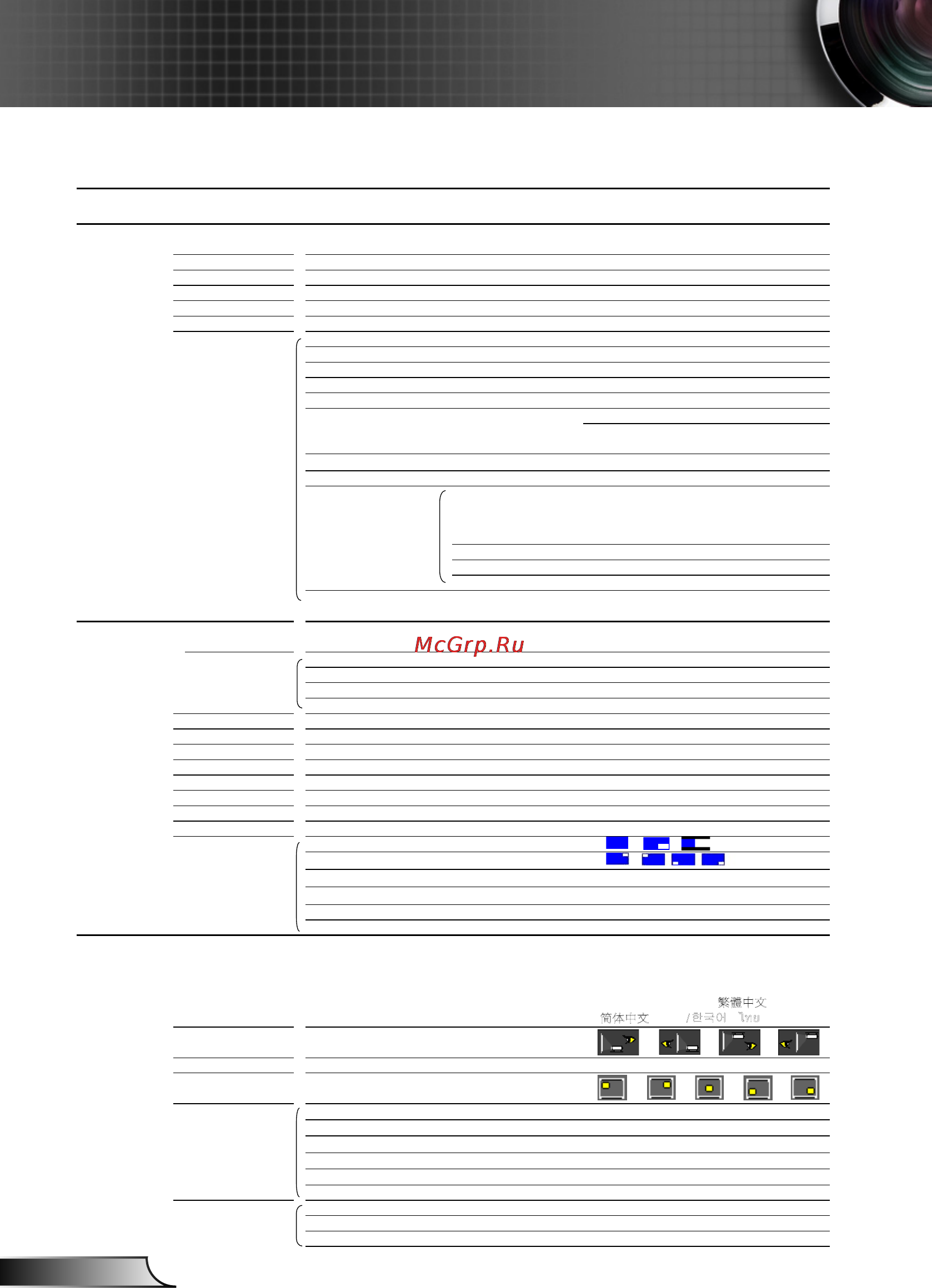 Optoma EH7700 [26/81] Дерево меню