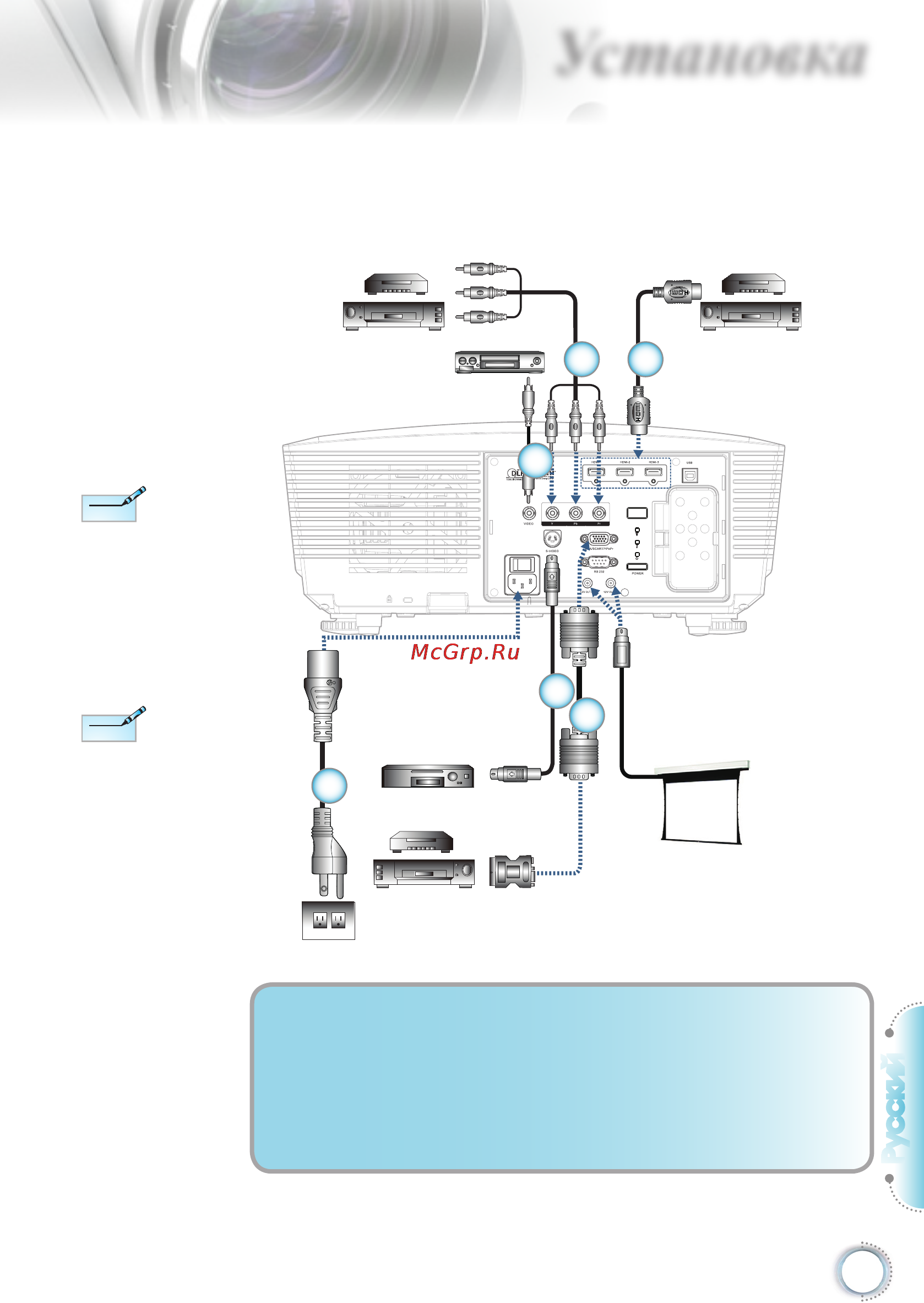 Optoma HD87 [13/60] Установка