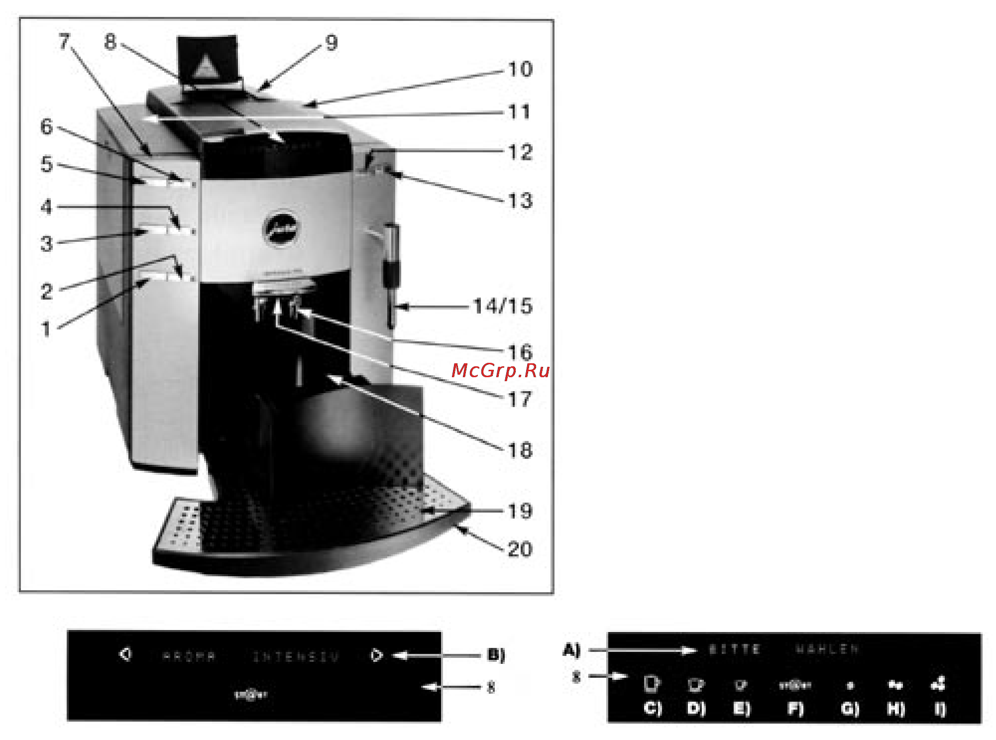 Jura Profi Auto Cappuccino 67693 Инструкция по эксплуатации онлайн [2/20] 52898