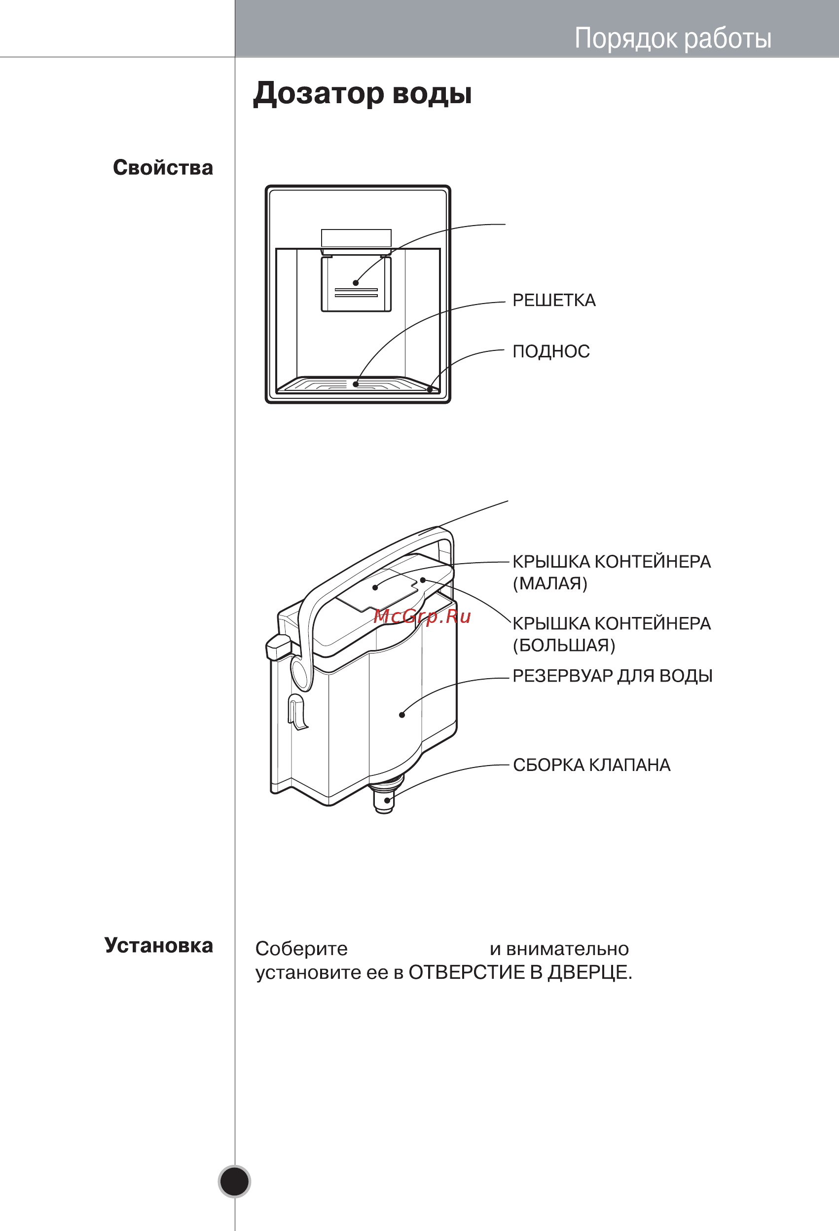 LG GA-B399 PQ [22/34] Резервуар