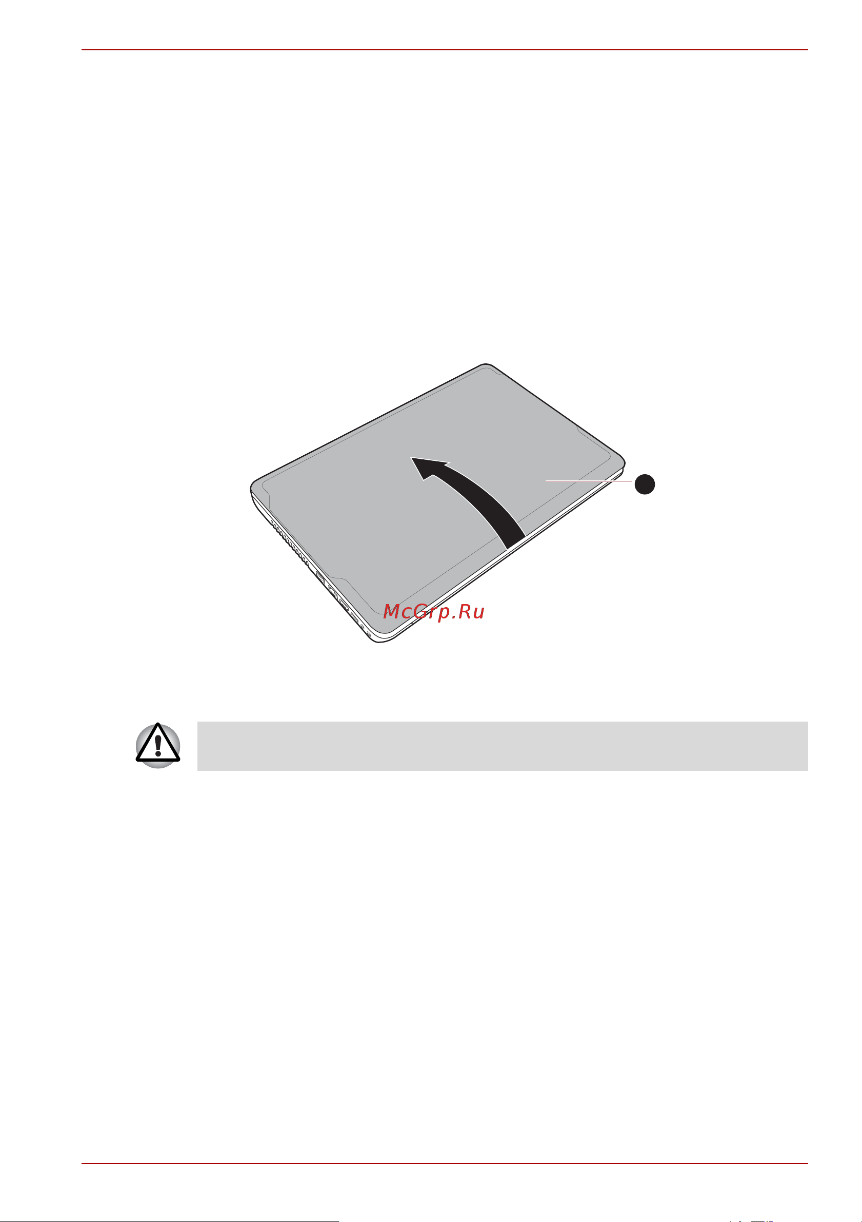 Toshiba Satellite C660-A5K [28/187] Открытие дисплея