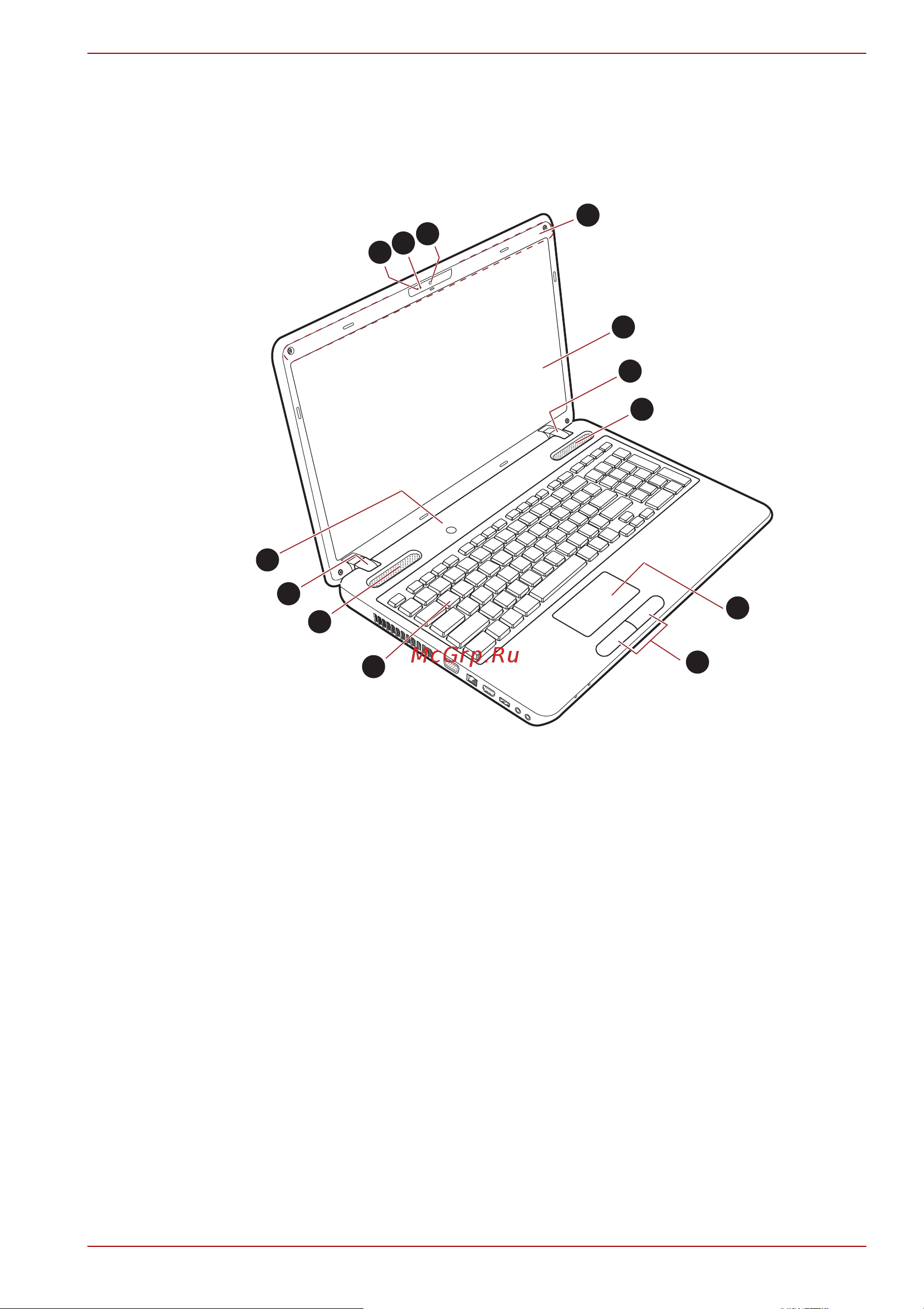 Toshiba Satellite C660D-A2K [46/187] Вид спереди с открытым дисплеем