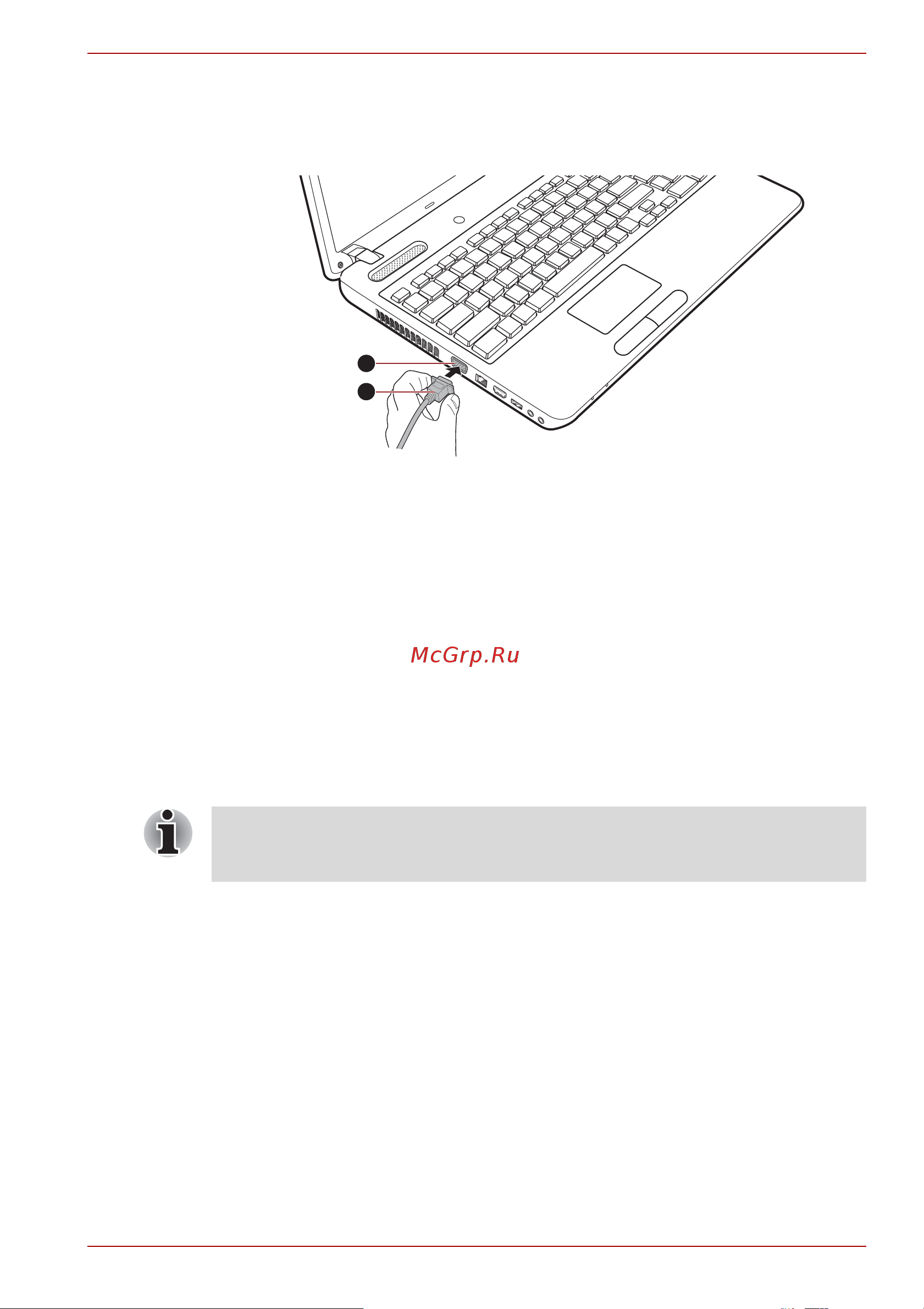 Toshiba Satellite C660D-A2K [77/187] Подключение кабеля монитора