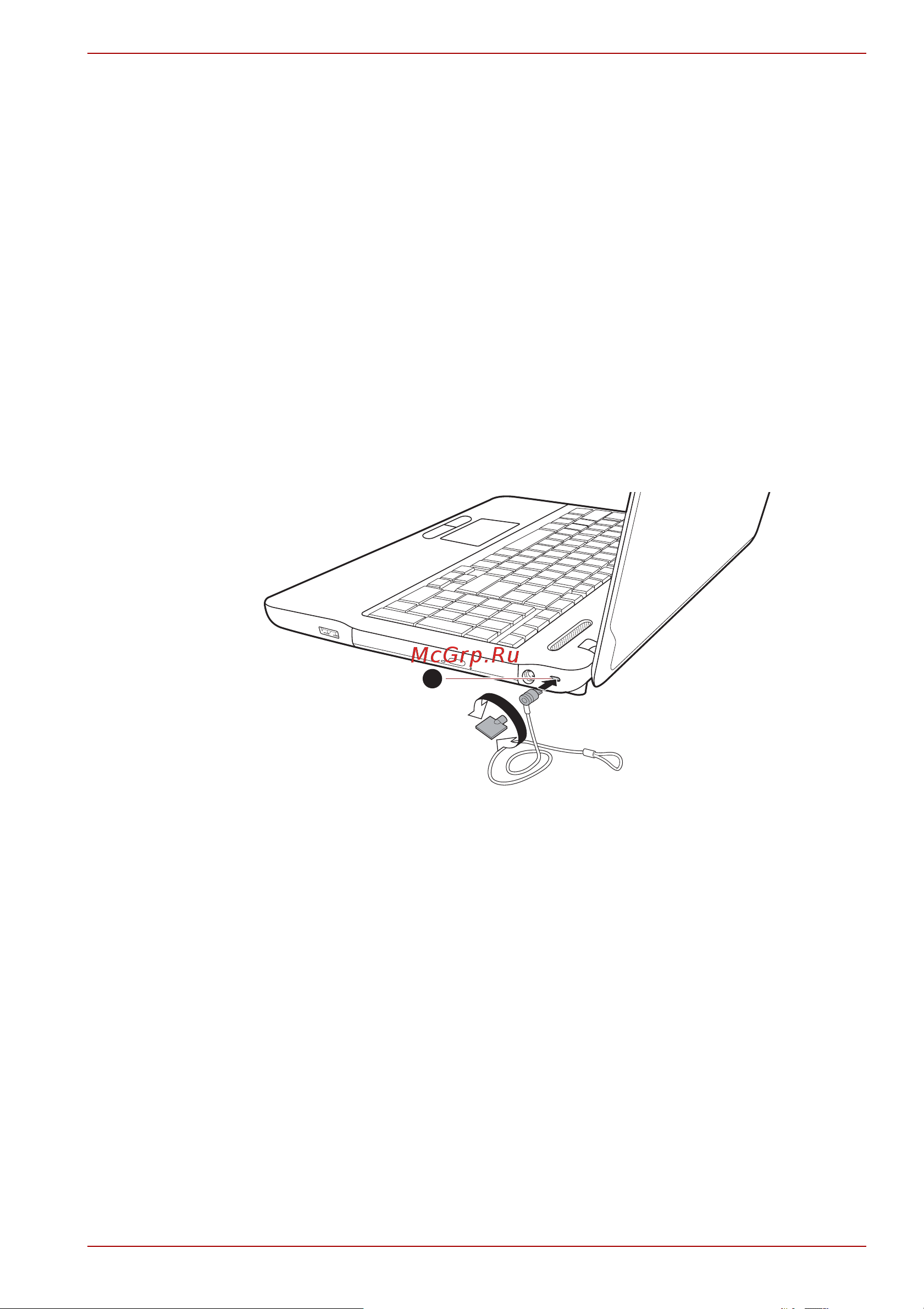 Toshiba Satellite C660-1V9 [80/187] Присоединение защитного троса