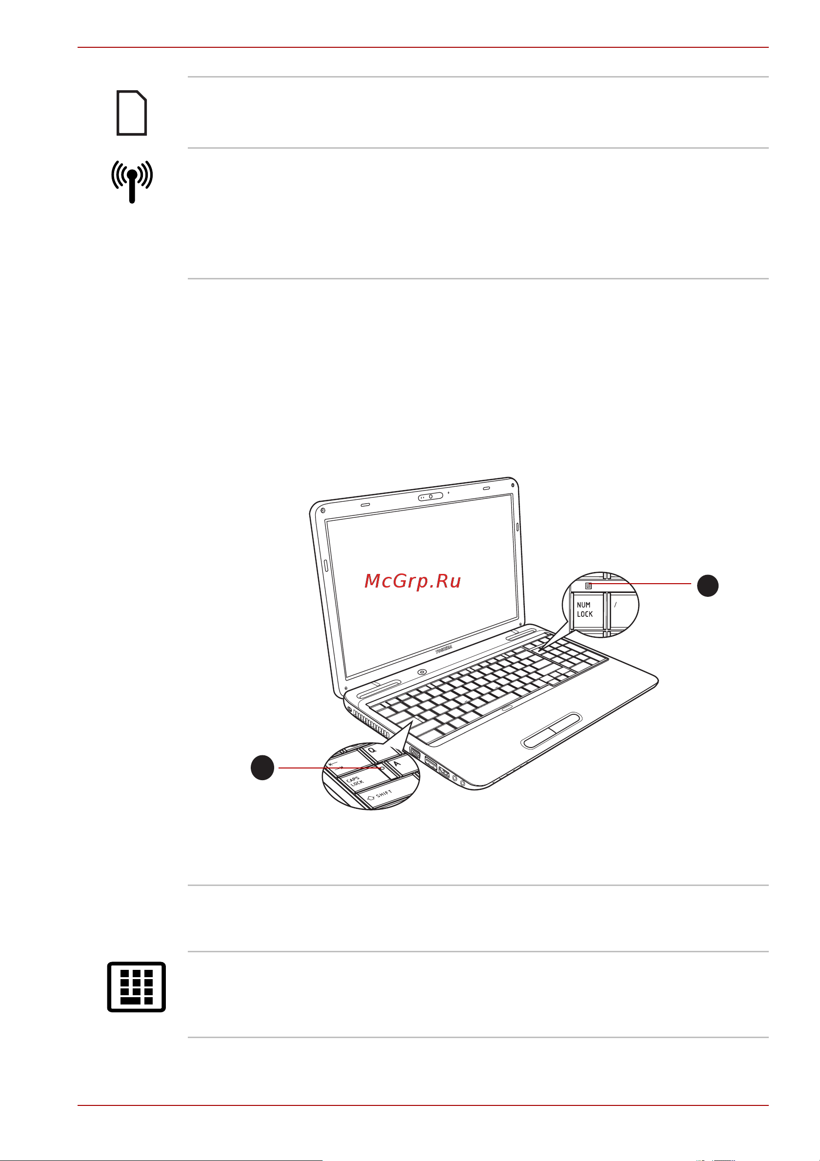 Toshiba Satellite L750-134 [47/205] Индикаторы клавиатуры