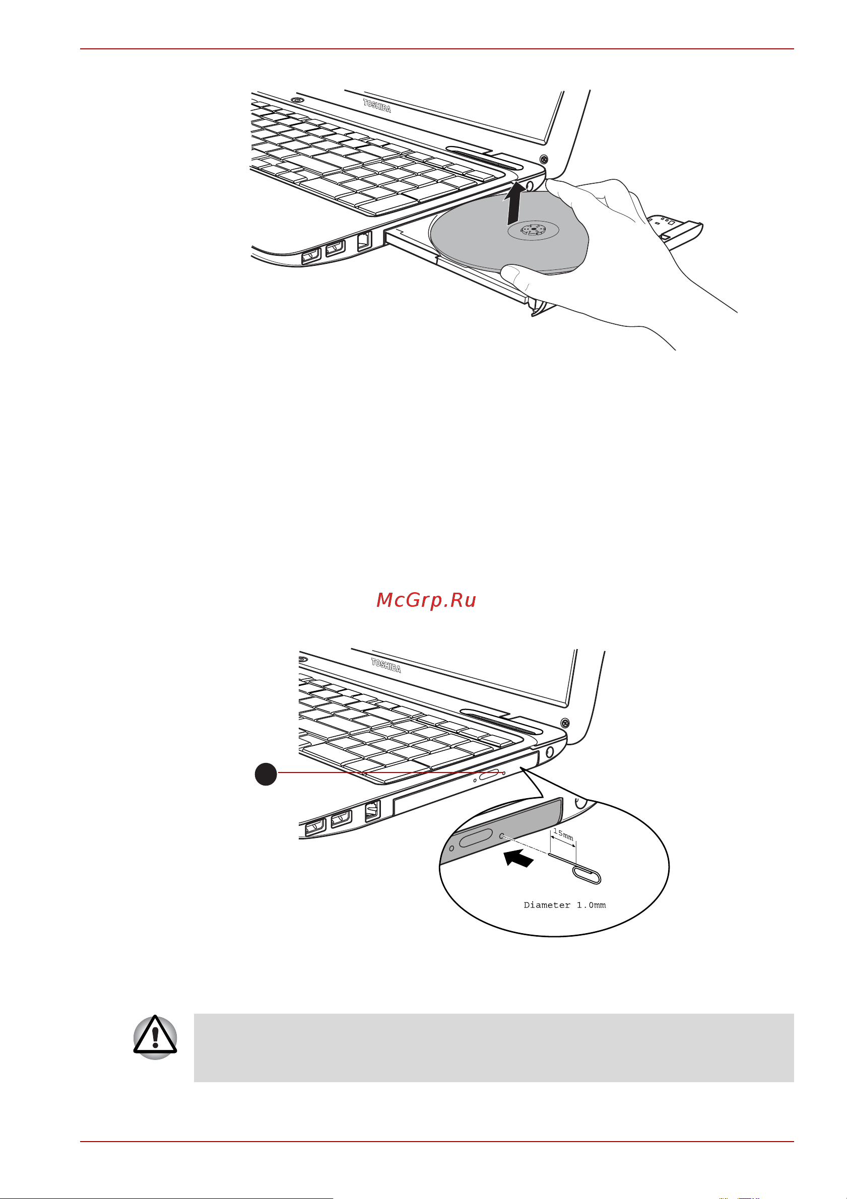 Toshiba Satellite P755-11C [90/205] Как извлечь диск если лоток не открывается