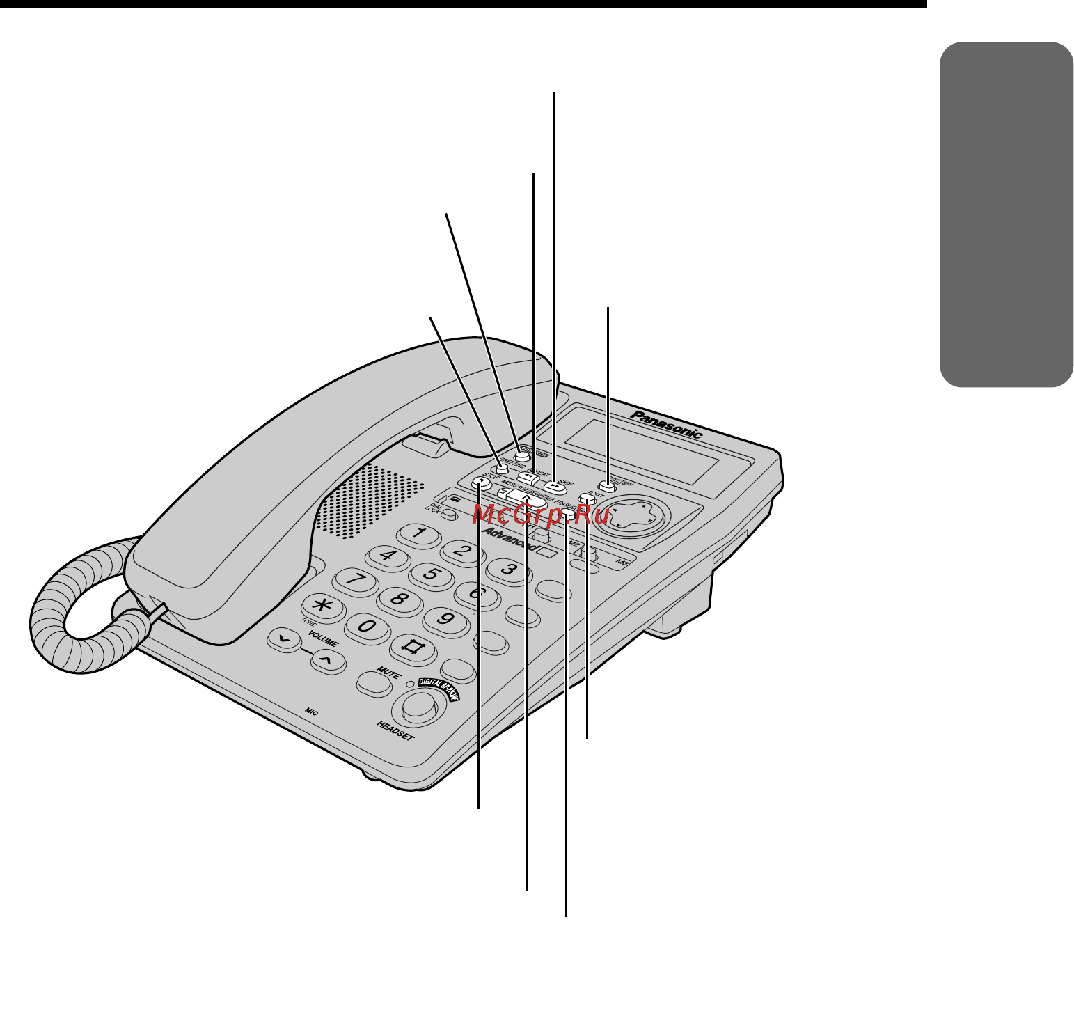 Panasonic KX-TMC40RUW [7/67] Golfotobka k pa ote