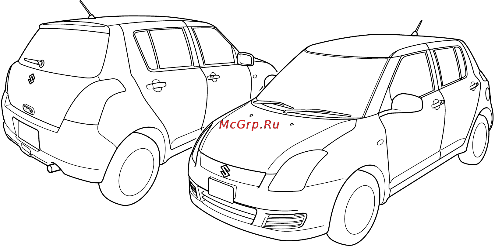 Suzuki Swift Инструкция по эксплуатации онлайн [2/222] 53246