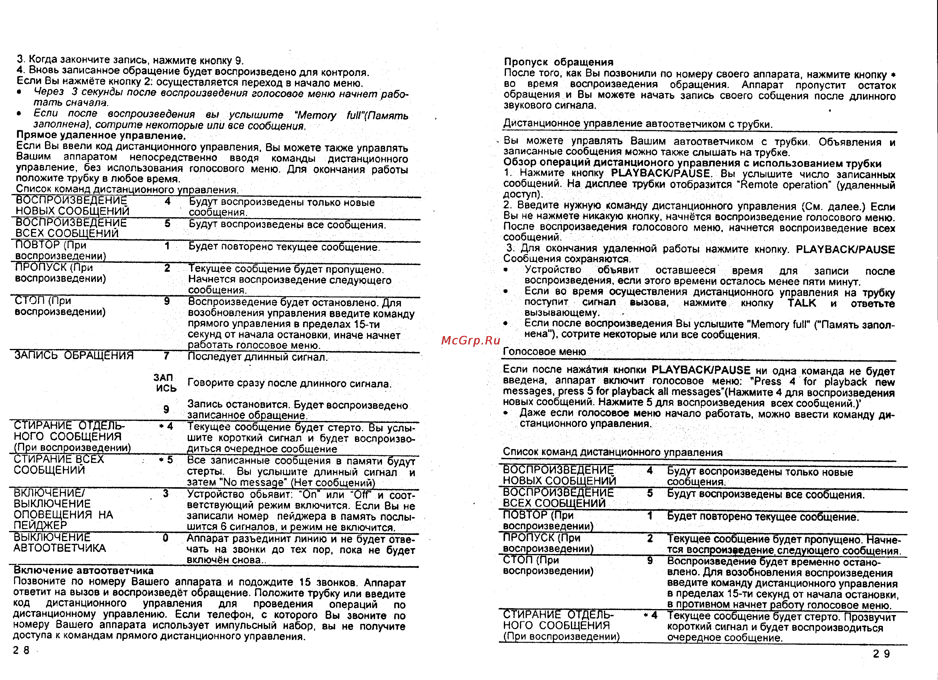 Panasonic KX-TG2575BXS Инструкция по эксплуатации онлайн [15/19] 53247