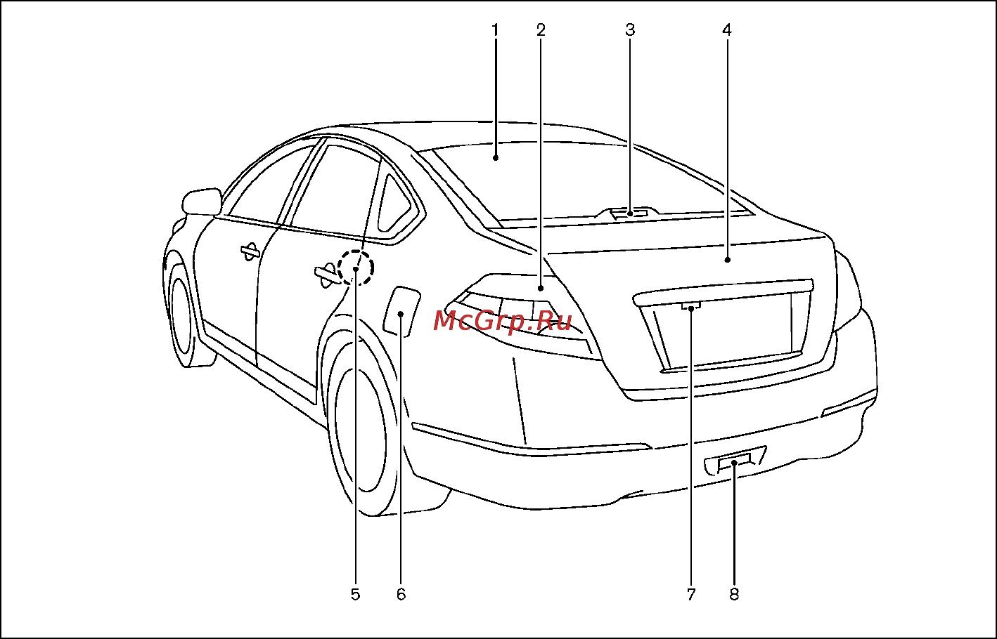 Nissan Teana [10/335] Вид автомобиля сзади