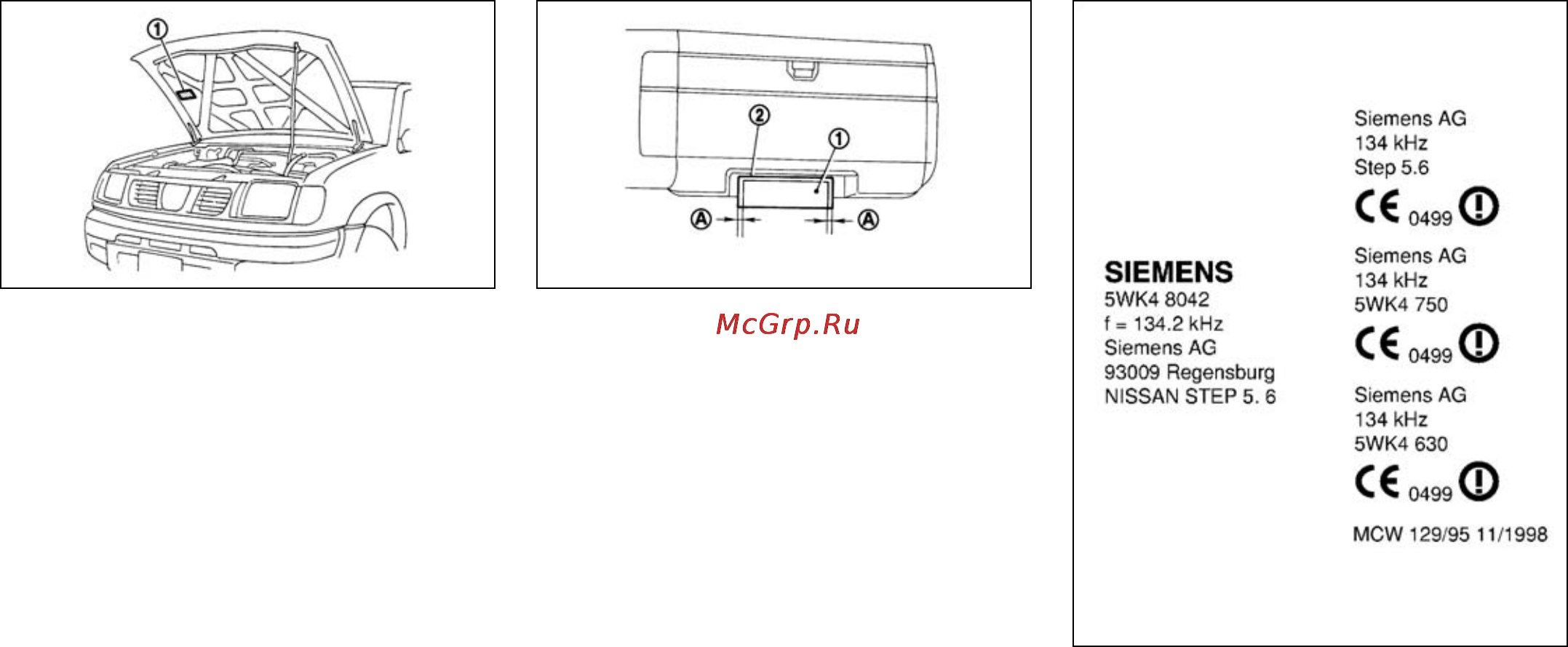 Nissan NP-300 [192/206] Номер сертификата на иммобилайзер nats