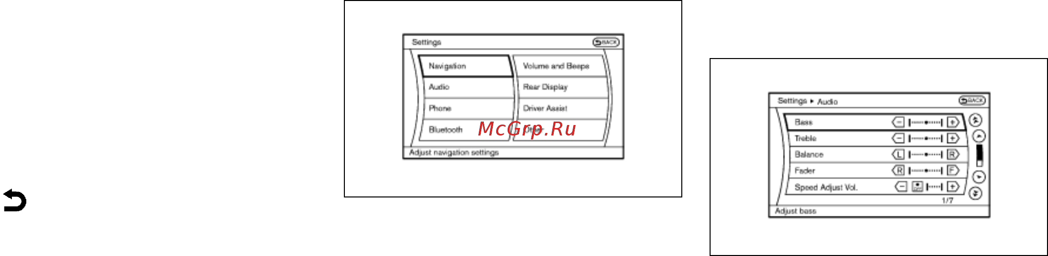 Nissan PATROL [126/344] Кнопка setting настройки
