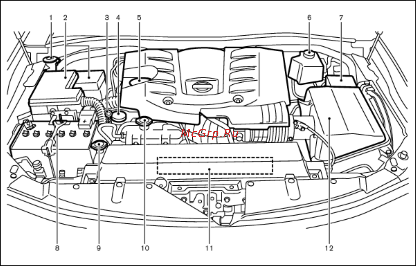 Nissan PATROL [16/344] Двигатель vk56vd