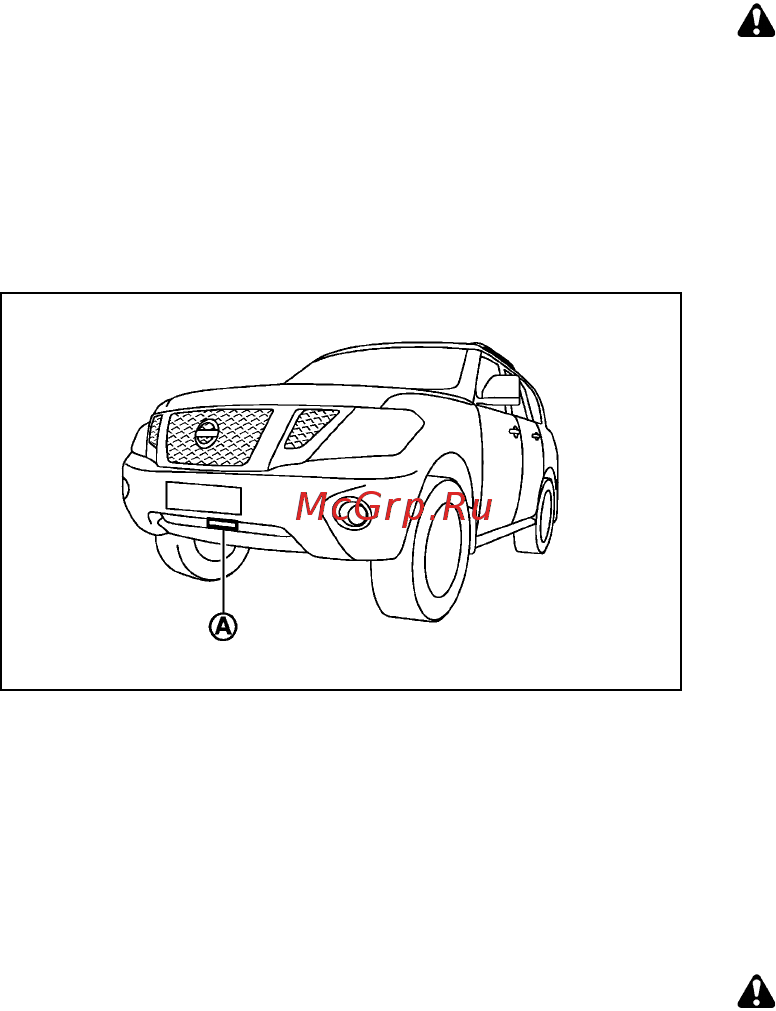 Nissan PATROL [236/344] Меры предосторожности при режиме поддержания дистанции до движущегося впереди автомобиля