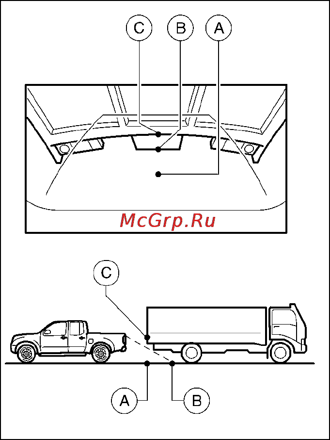Nissan Navara [104/289] Движение задним ходом позади выступающих предметов
