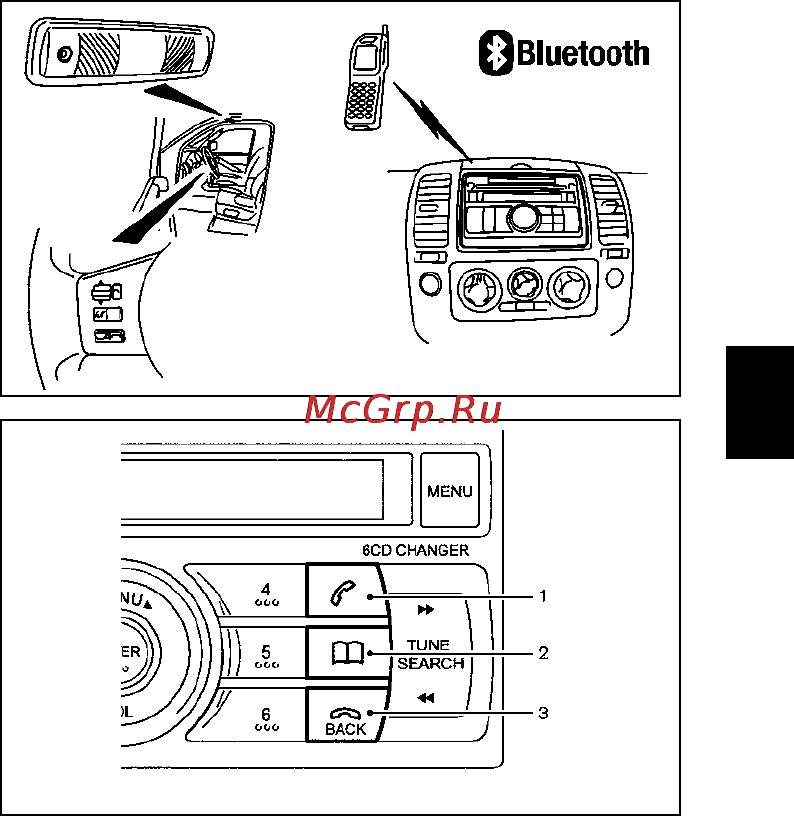 Nissan Navara [155/289] Работа системы bluetooth hands free