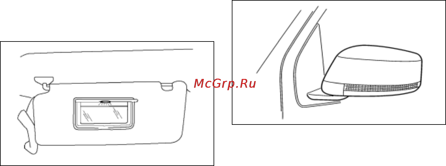 Nissan Pathfinder [76/300] Фонари освещения порогов дверей для некоторых вариантов исполнения автомобиля