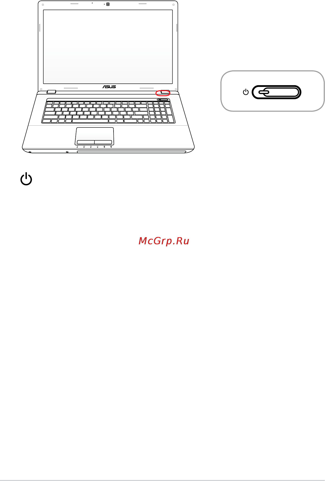 Asus K73S/K73SV i7 2630QM [46/116] Бутони и индикатори на статуса