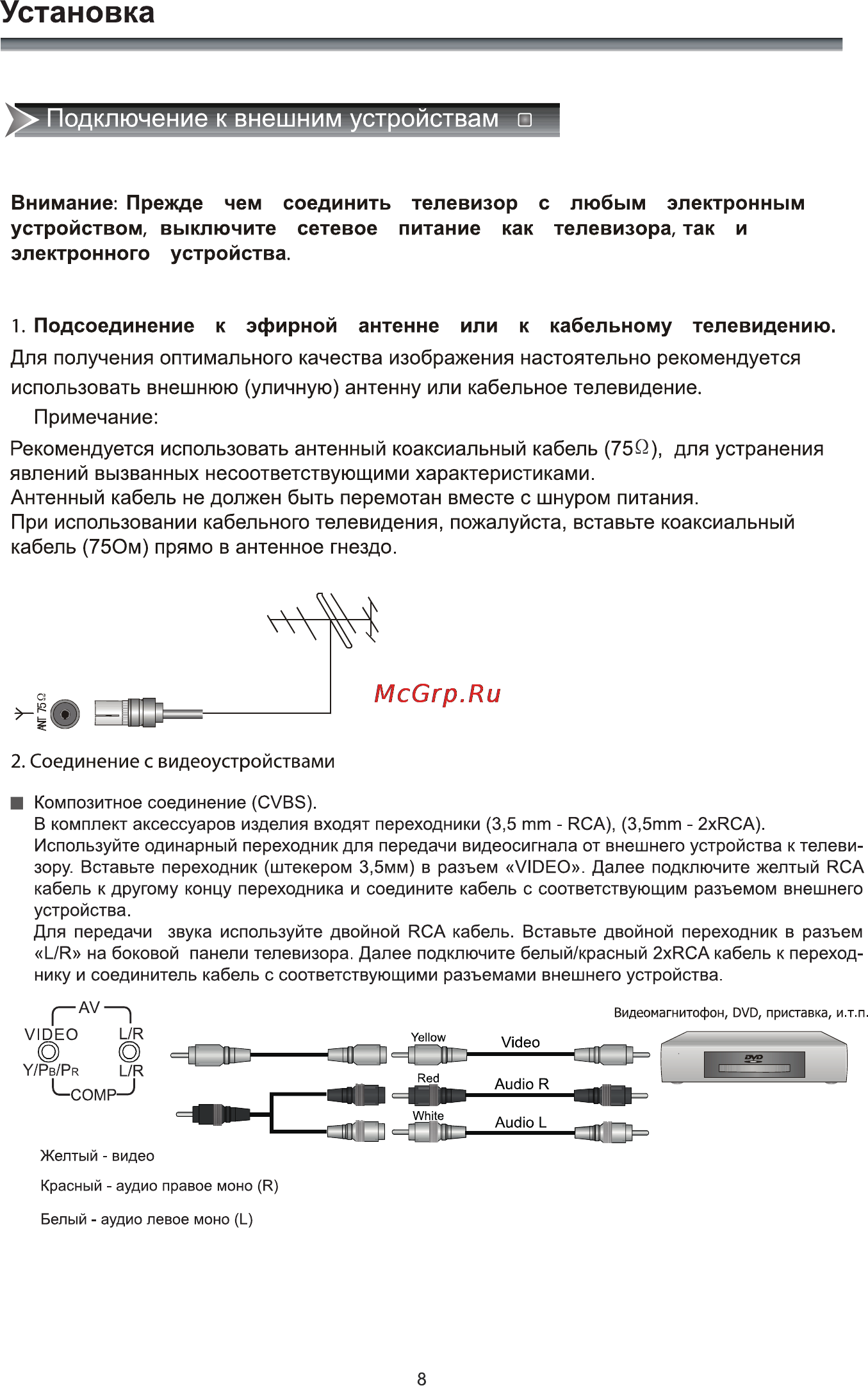 Rolsen RL-46E1004FT2C [10/36] Установка