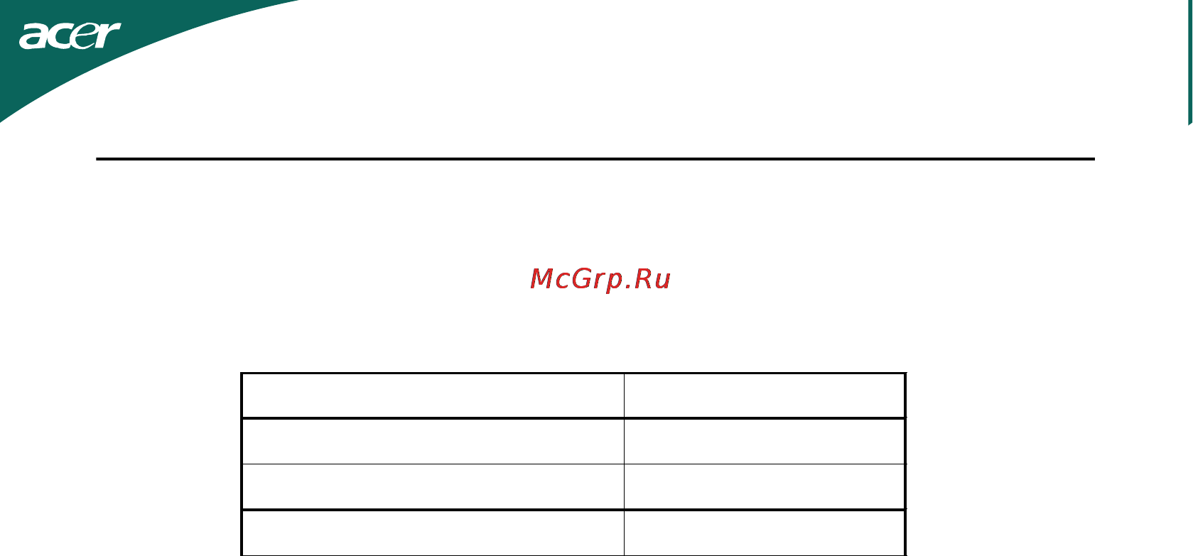 Acer GN245HQbmid [9/37] Ddc канал данных дисплея