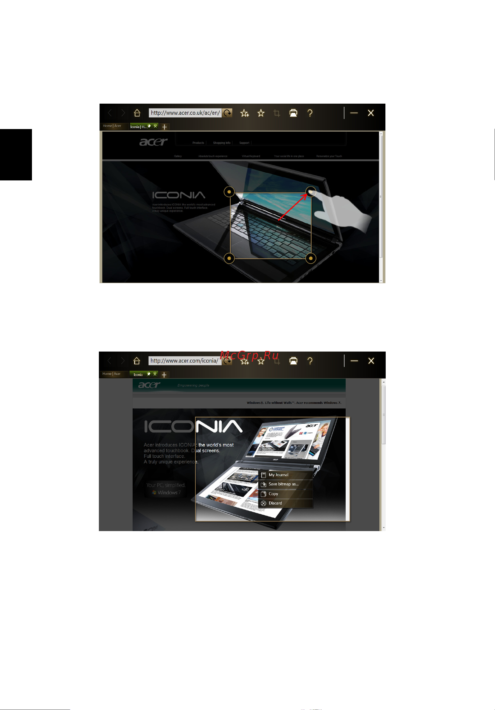 Acer W501P-C52G03iss [38/66] Русский