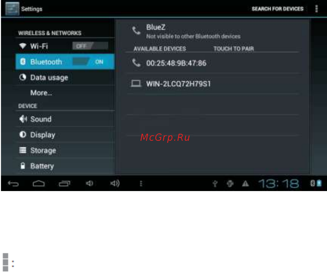 Pipo MD1 [9/12] Bluetooth