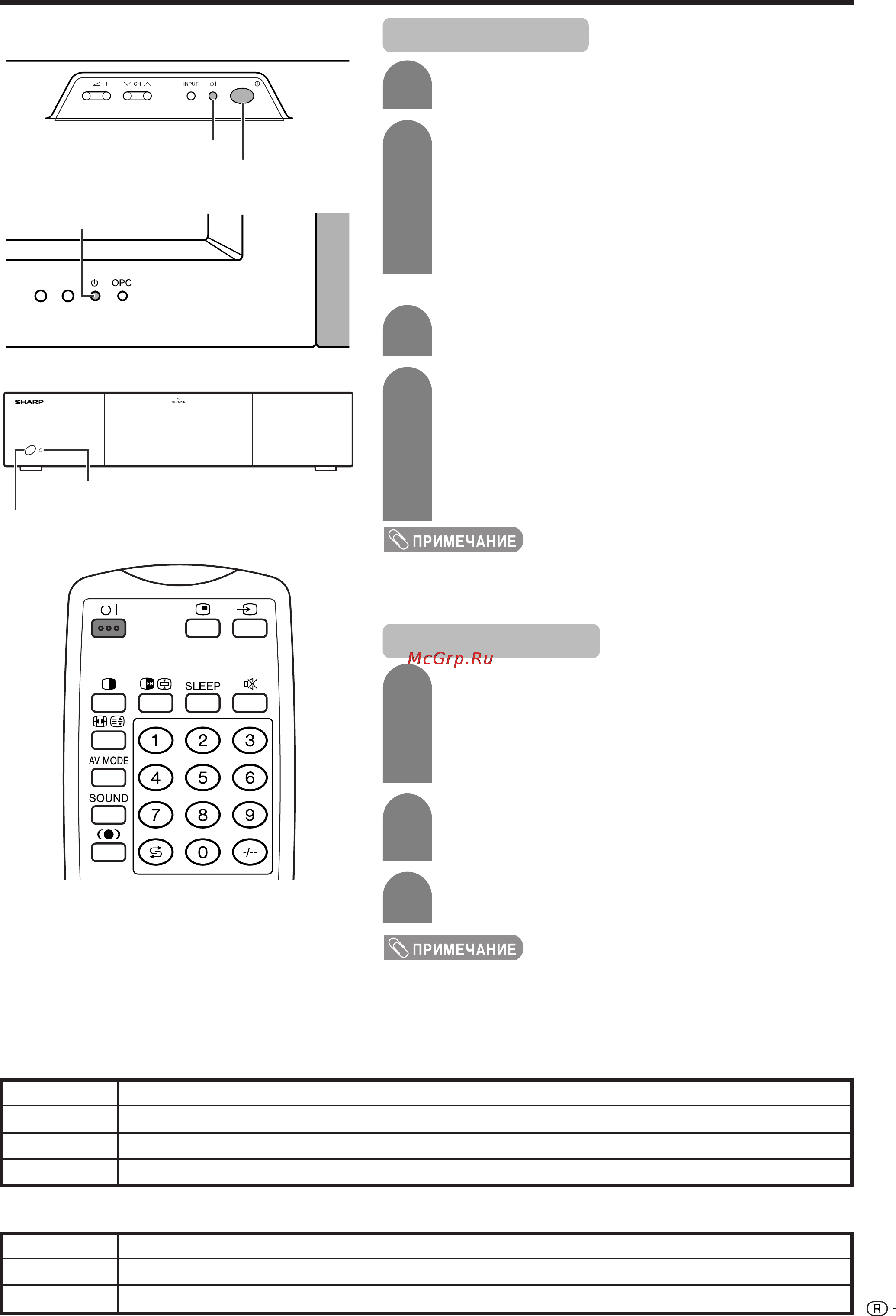Sharp LC-37HV4E [17/78] Включение питания