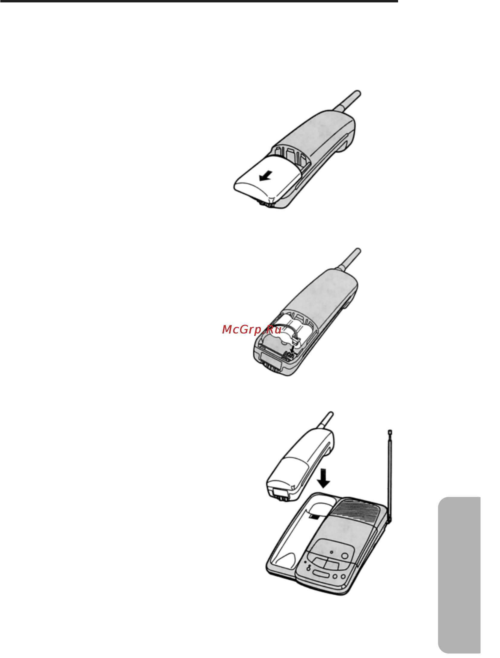 Panasonic KX-TCM438BX [45/52] Замена аккумуляторов