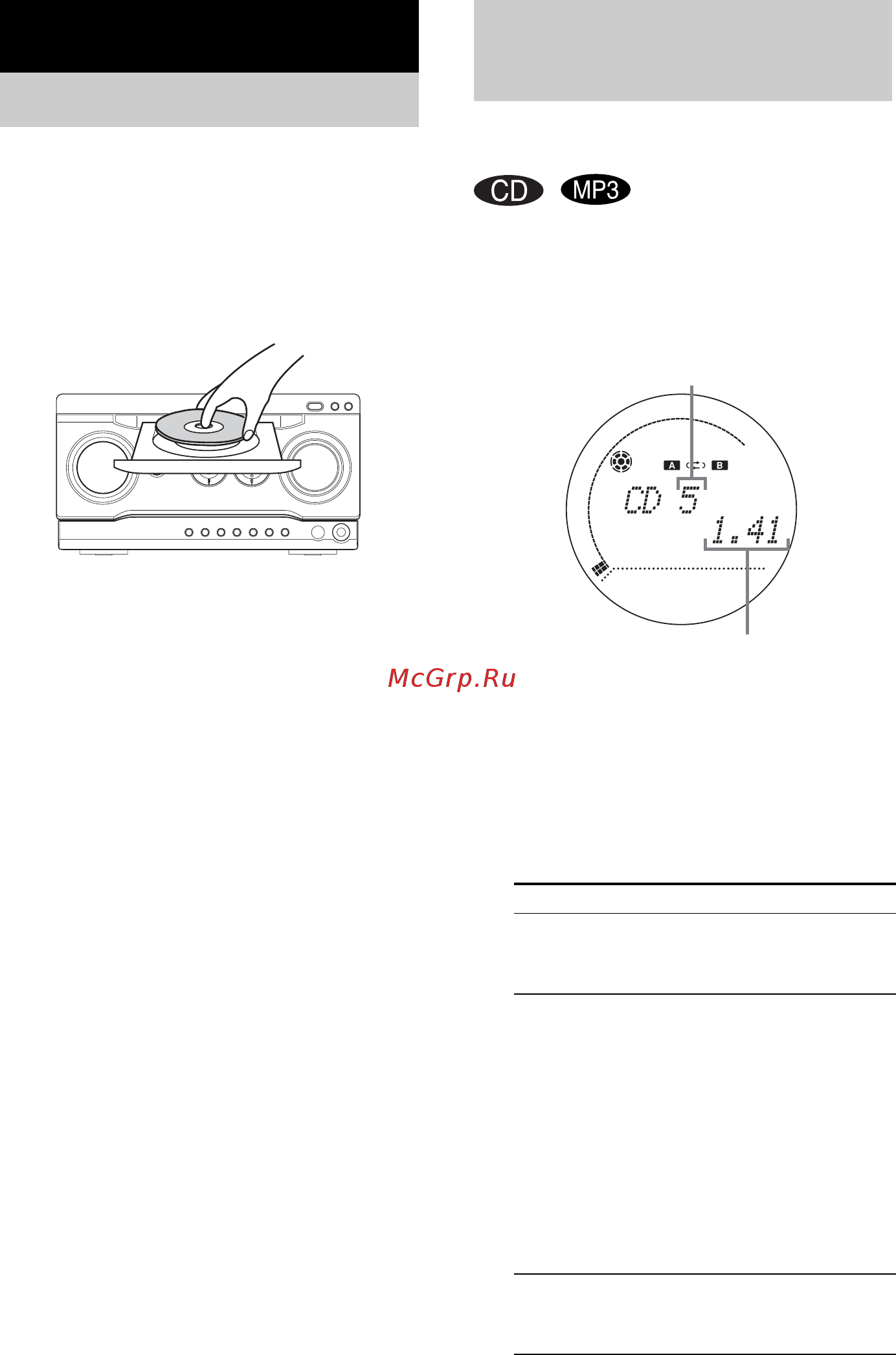 Sony MHC-WZ5 [10/44] Загрузка диска