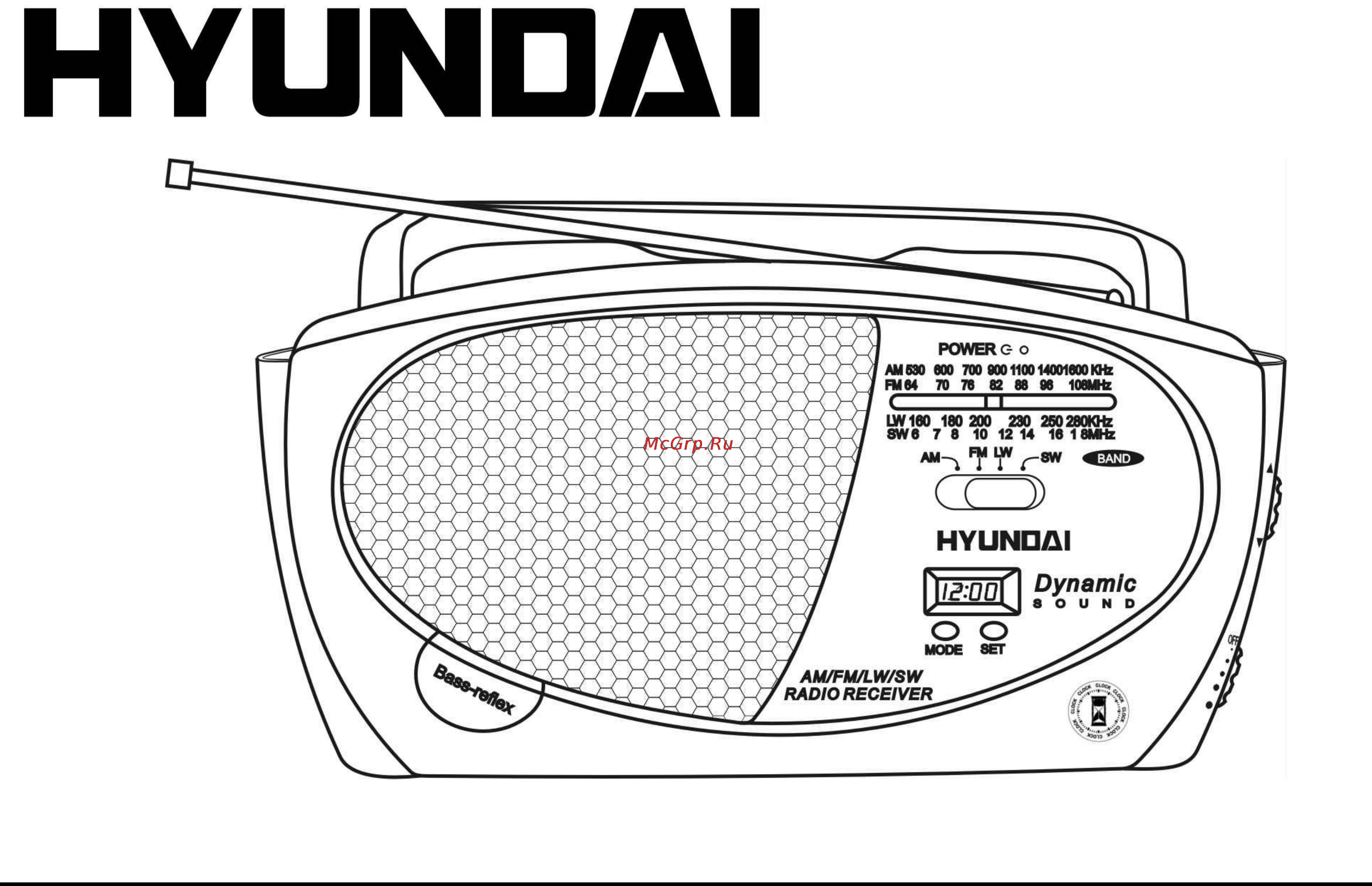Hyundai H-1612 Инструкция по эксплуатации онлайн