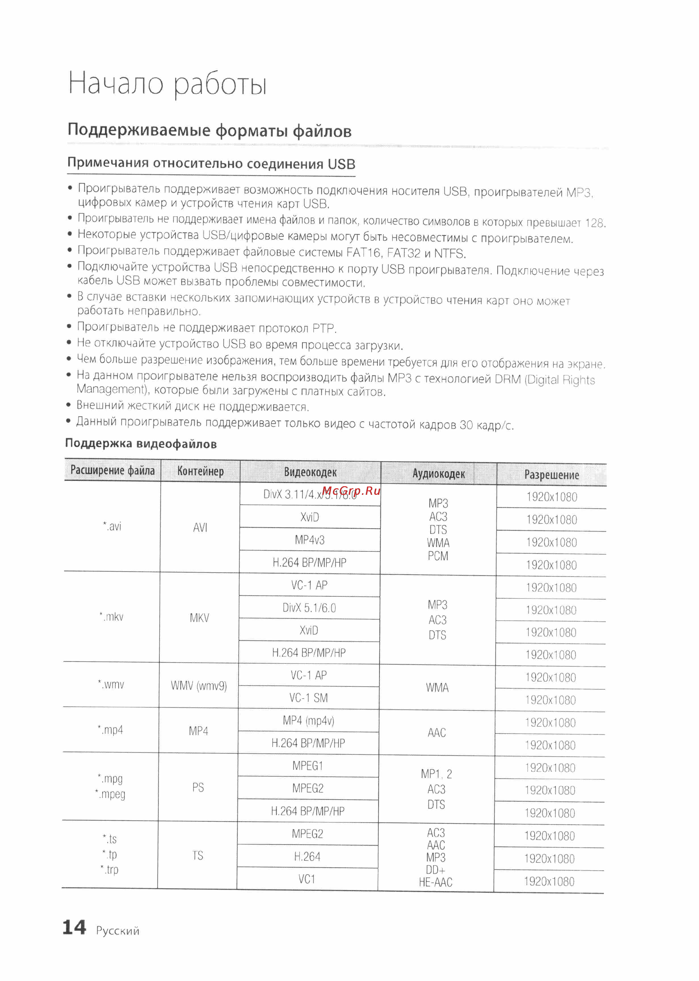 Samsung BD-D7500 [14/74] Начало работы