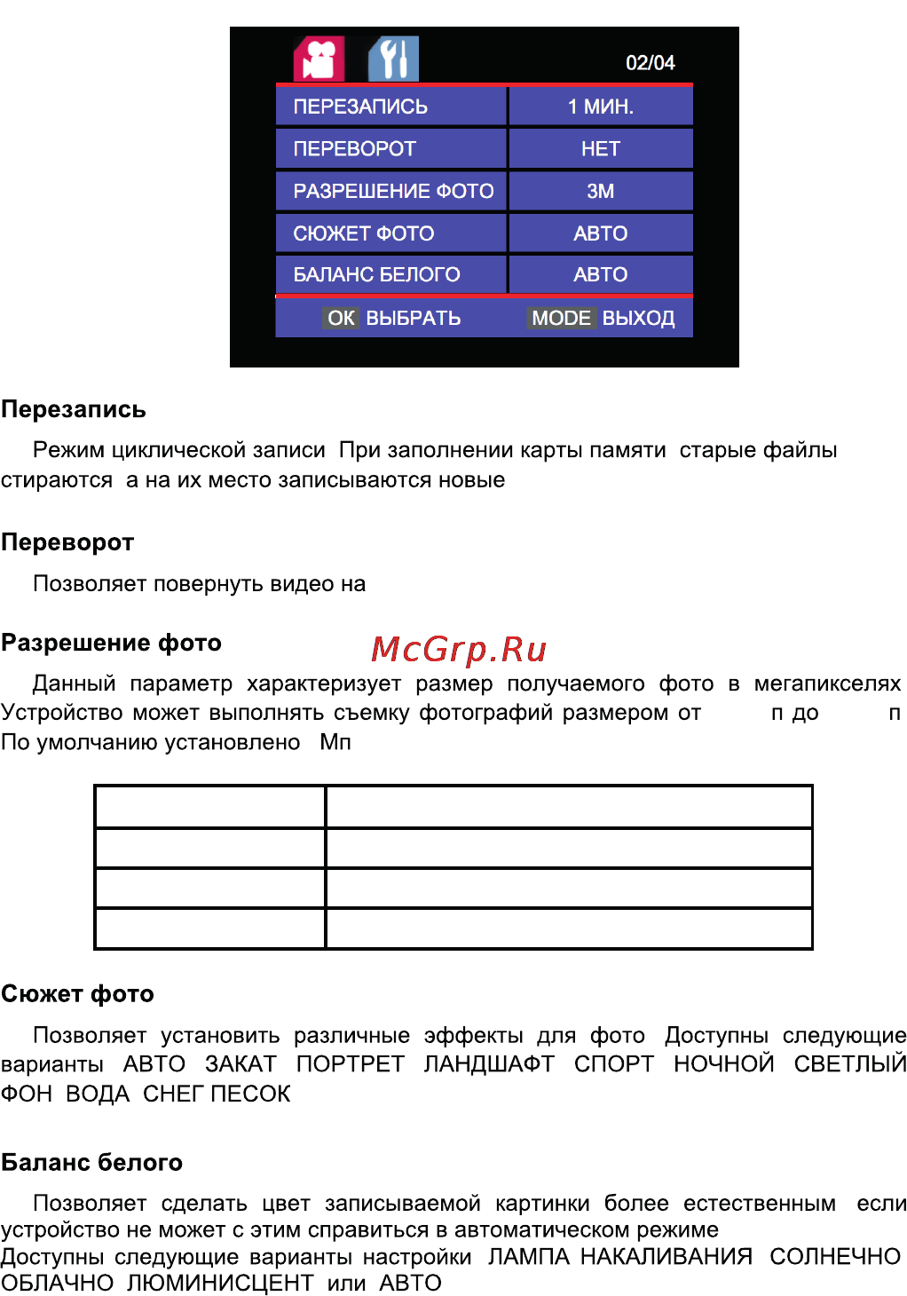 Highscreen Black Box Compact [12/19] Баланс белого
