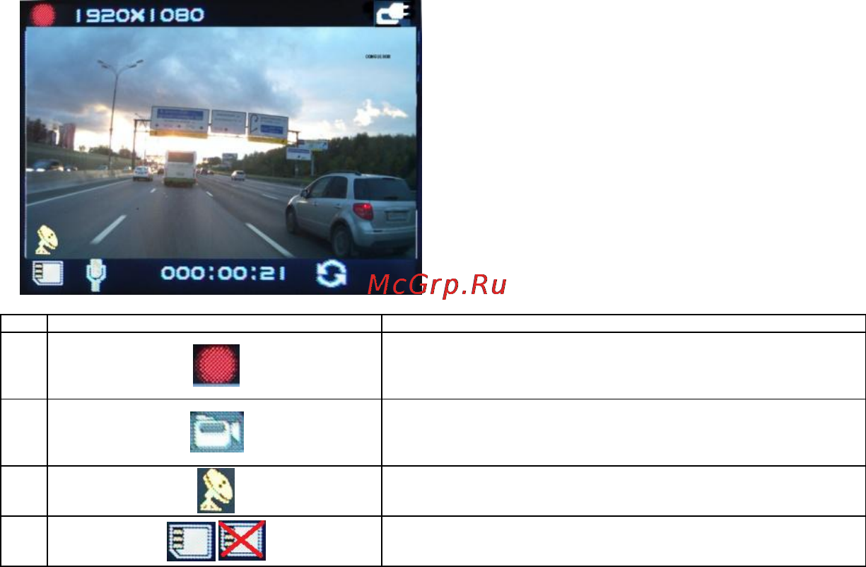 Highscreen Black Box Radar plus [19/30] Режим работы с видеорегистратором индикатор 17 включен